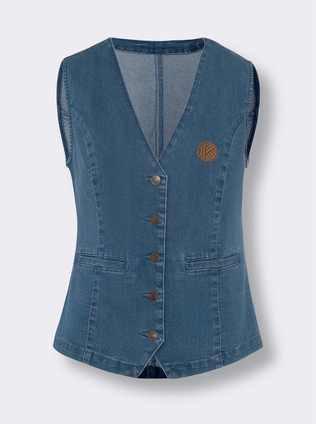 Jeansgilet - blue-bleached