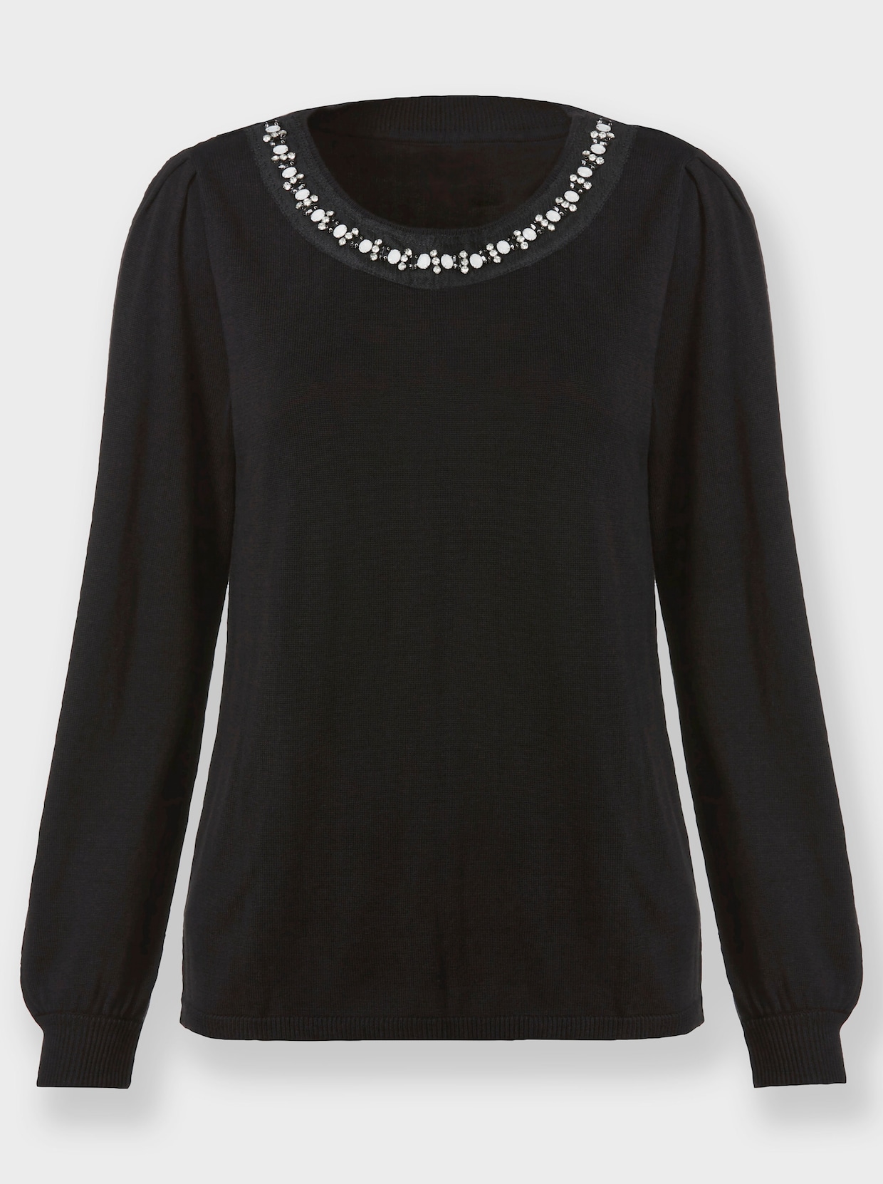 heine Pull en tricot fin - noir