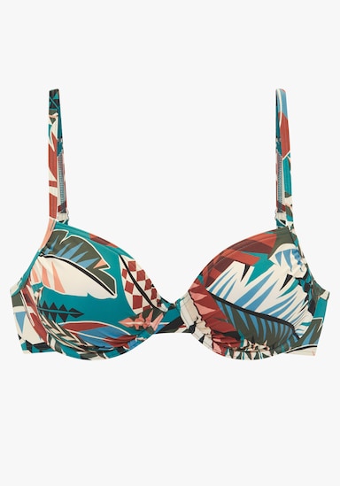 Buffalo Beugelbikinitop - aqua bedrukt
