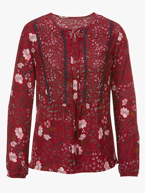 Bluse - kirsche-bedruckt