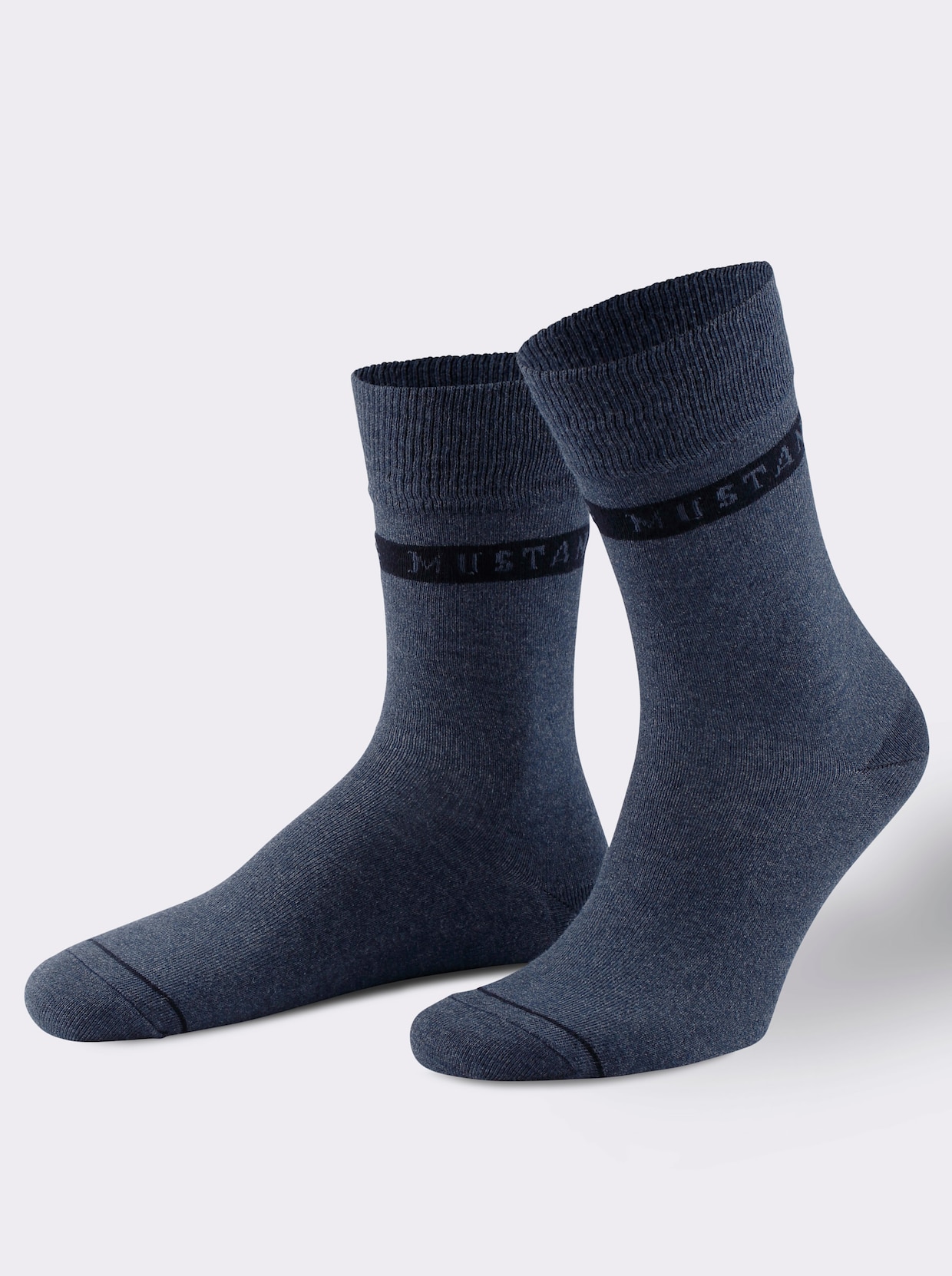 Mustang Herren-Socken - blau-sortiert