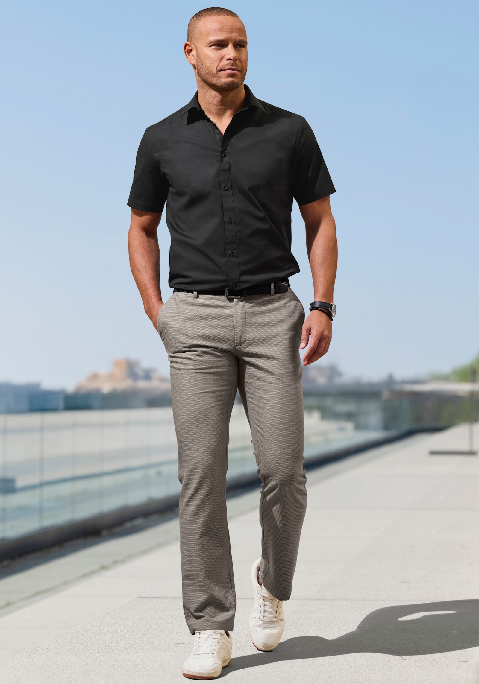 H.I.S Stoffhose - beige