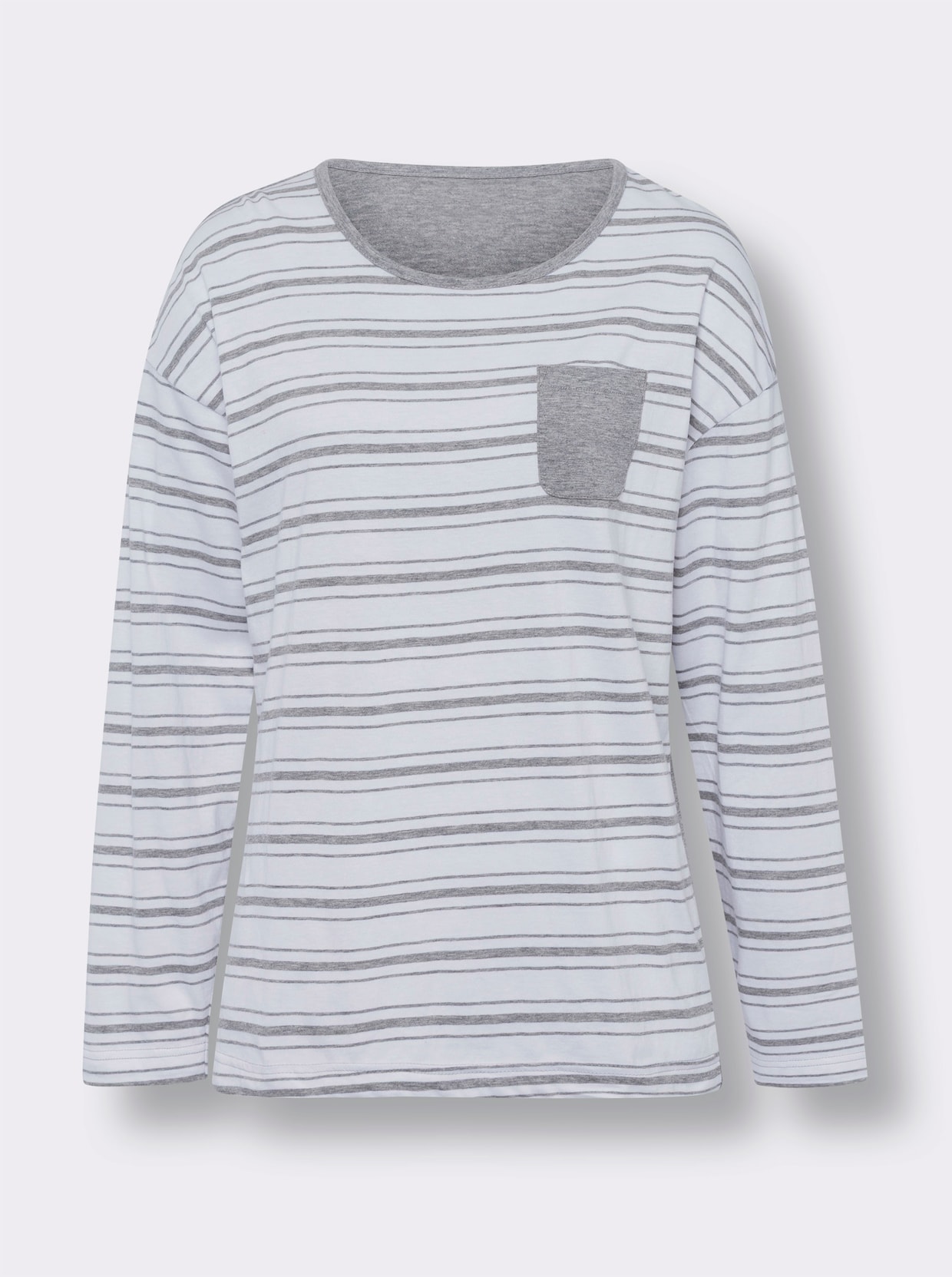 Pyjama - wit/grijs gemêleerd