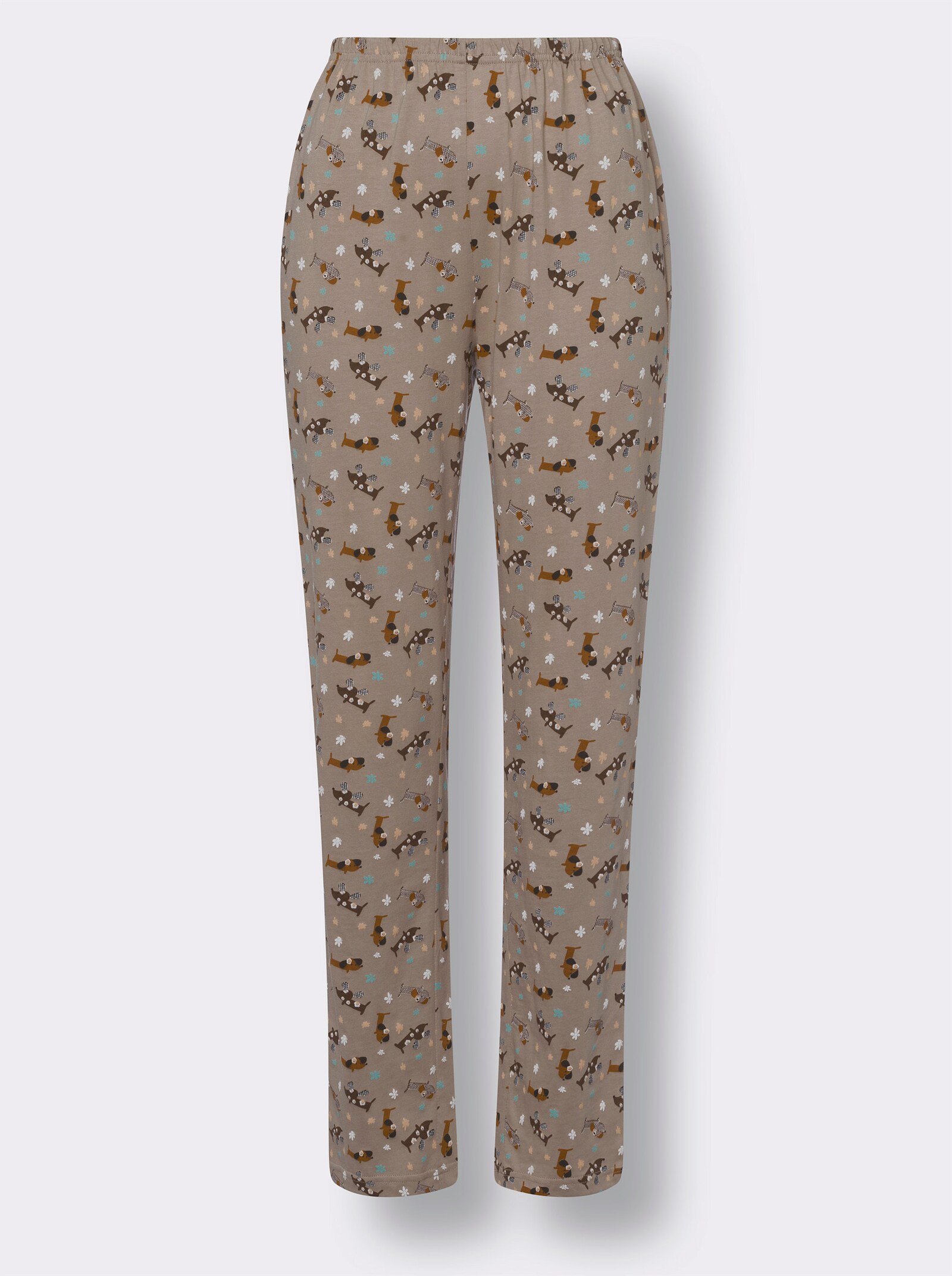 Pyjama met hondenmotieven - ecru/sesam