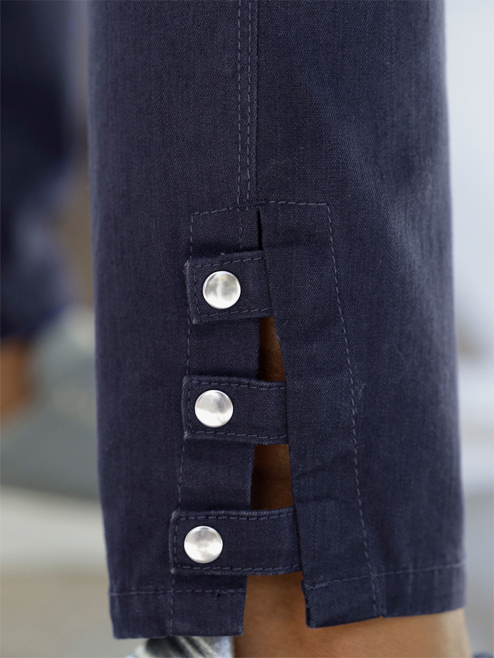 heine Hose in Used-Optik - marine