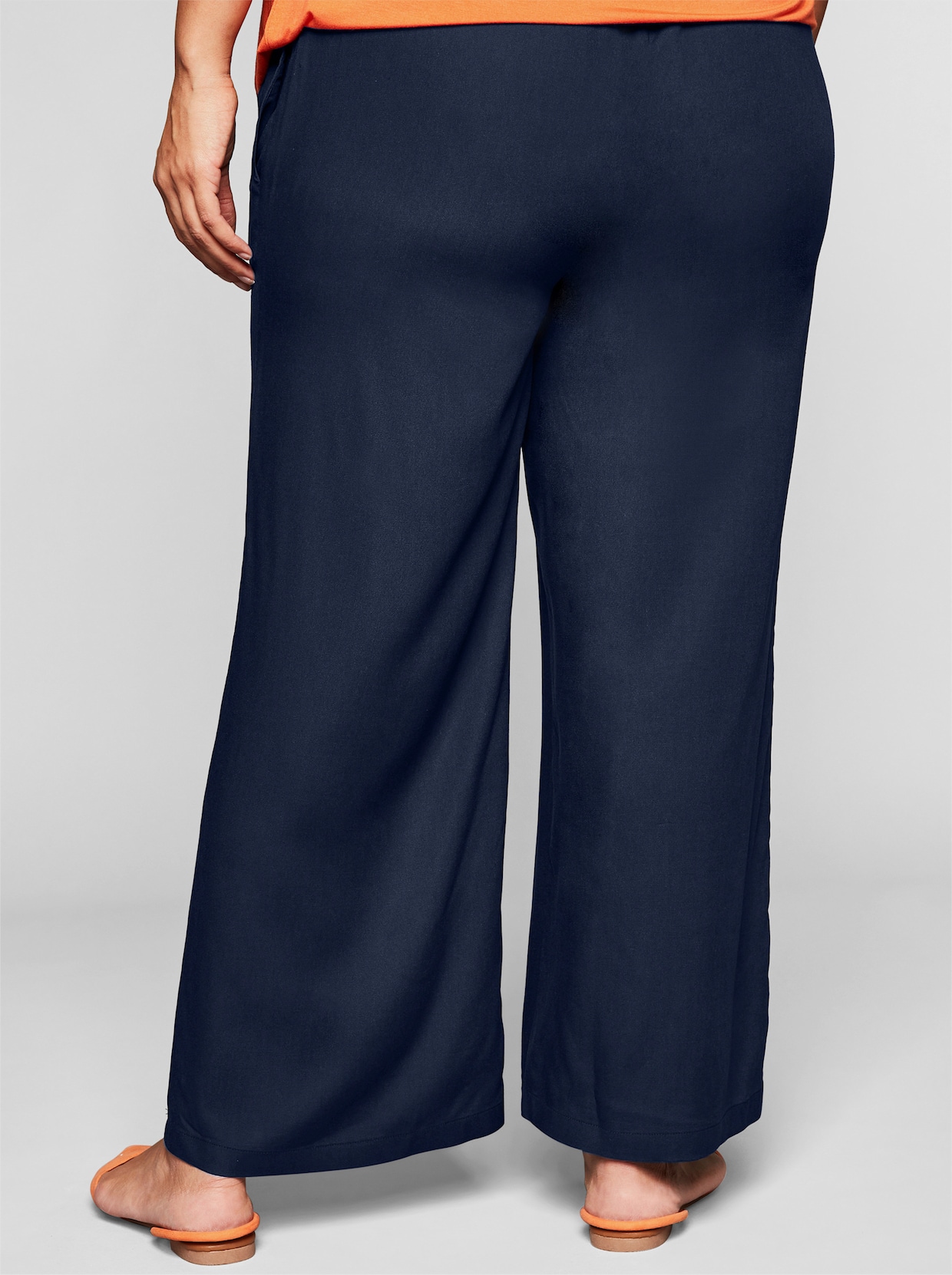 sheego comfortbroek - marine