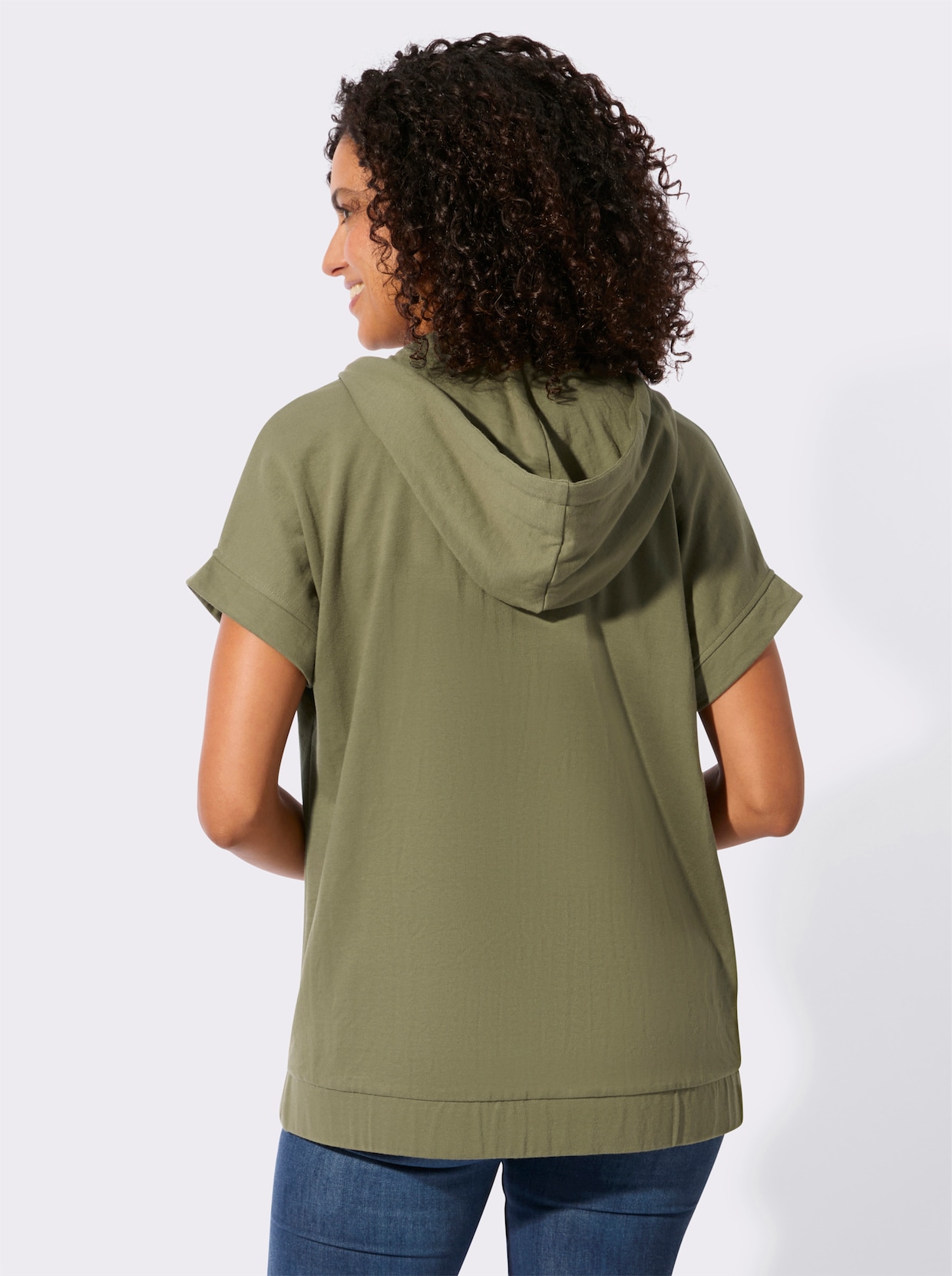 Sweatjacke - khaki