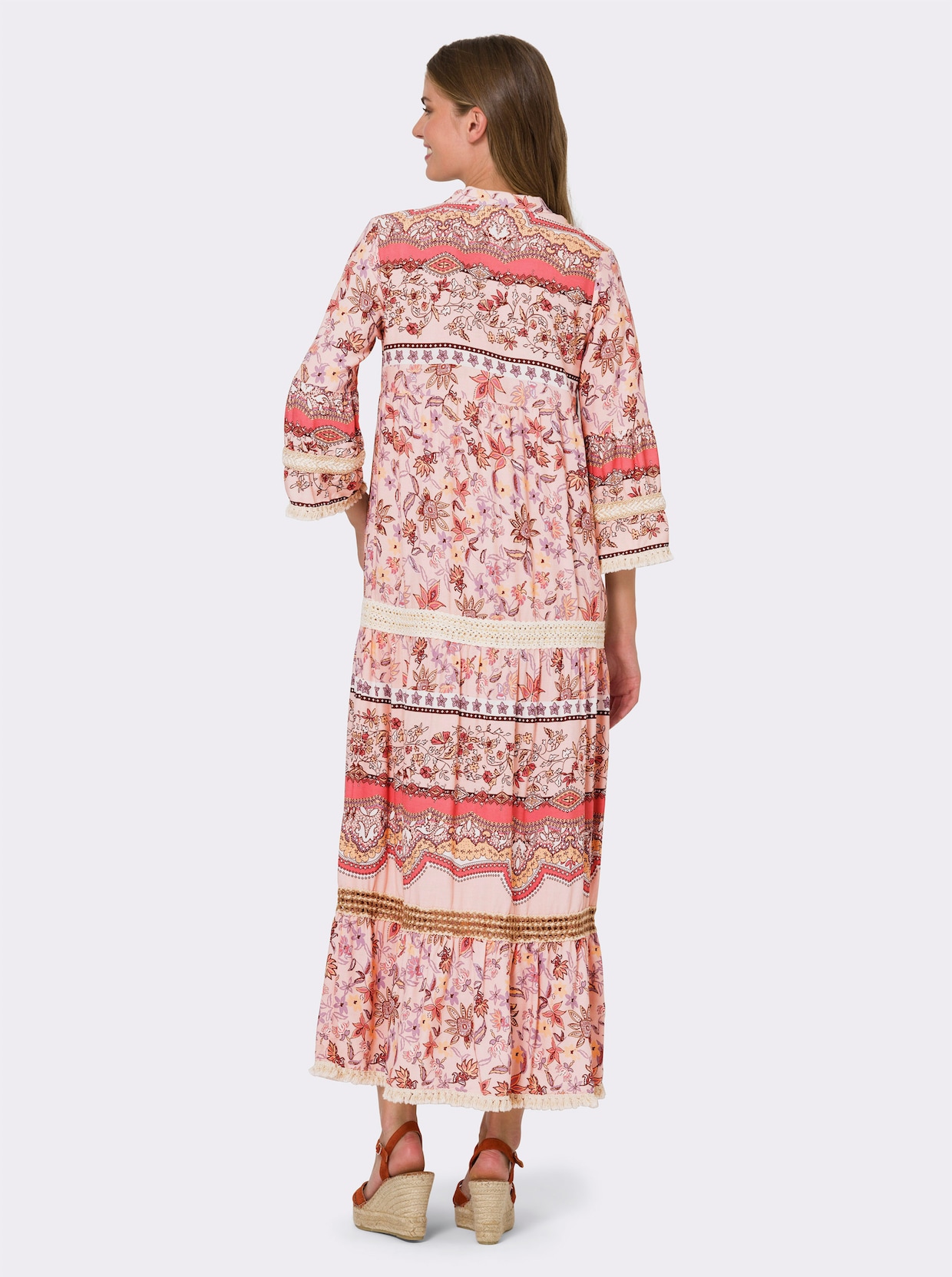 heine Robe - couleur poudre-rose flamant imprimé