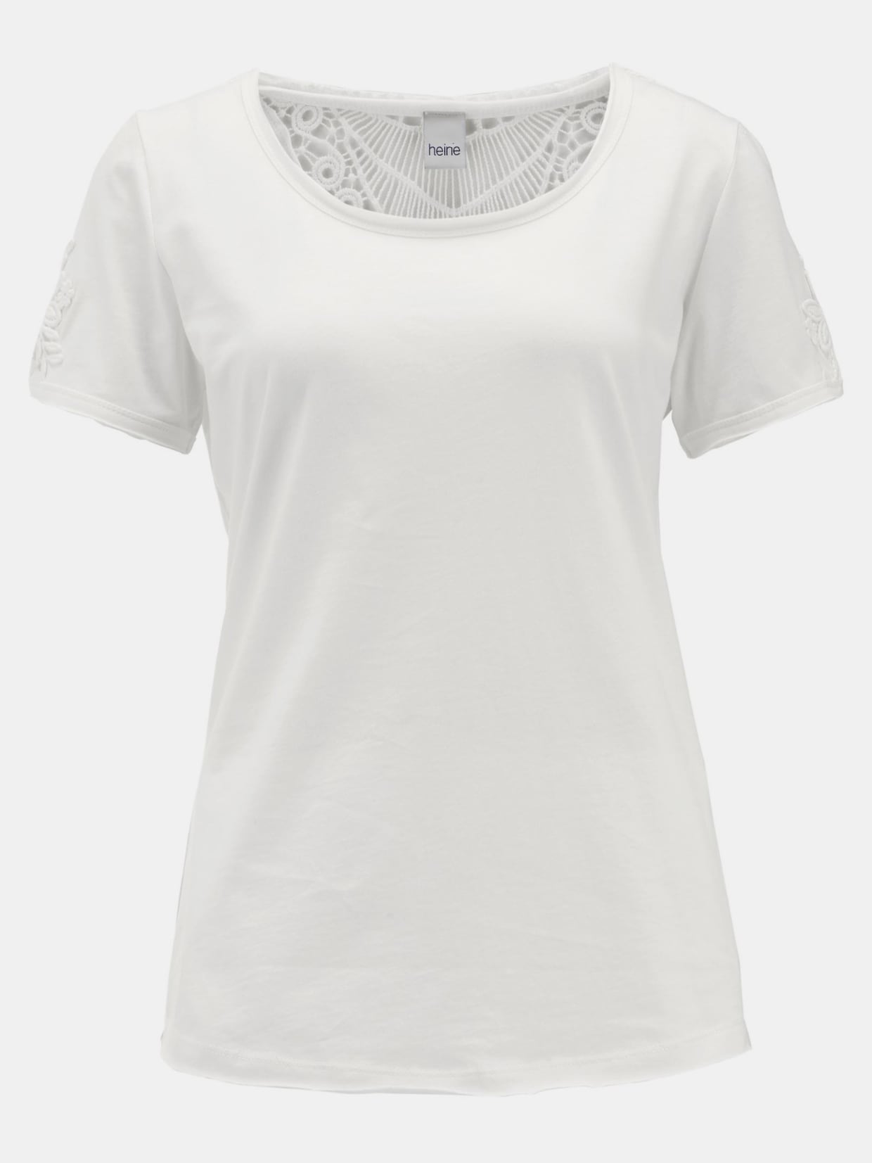 Linea Tesini Rundhals-Shirts - offwhite