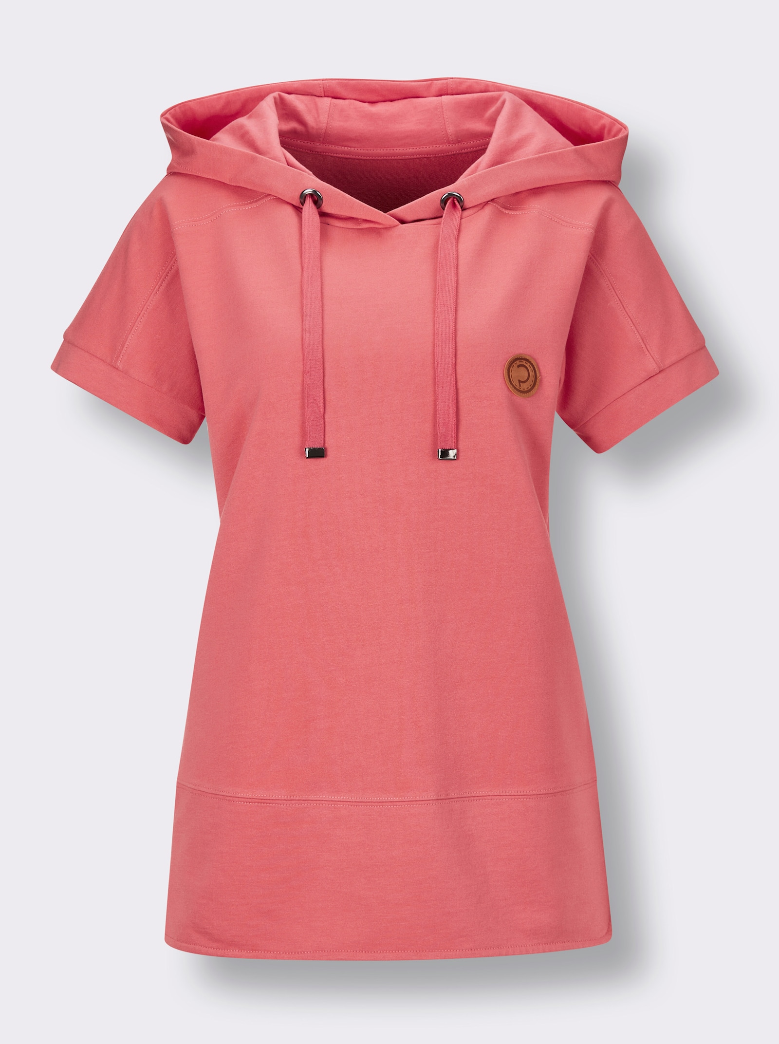CREATION L PREMIUM Sweatshirt mit überlappender Schulter - grapefruit