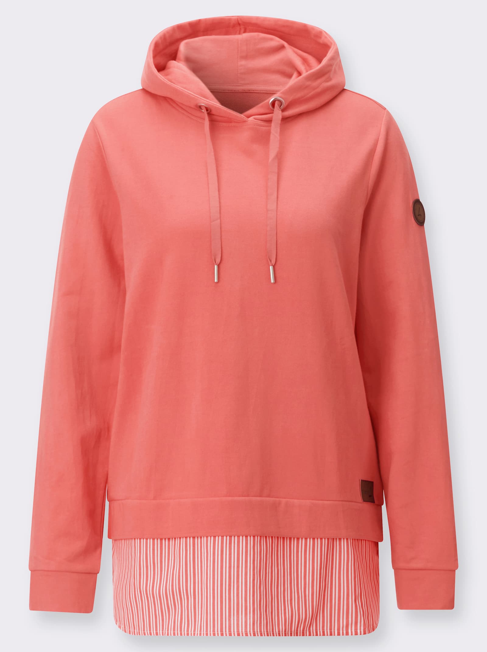 Kapuzensweatshirt - koralle