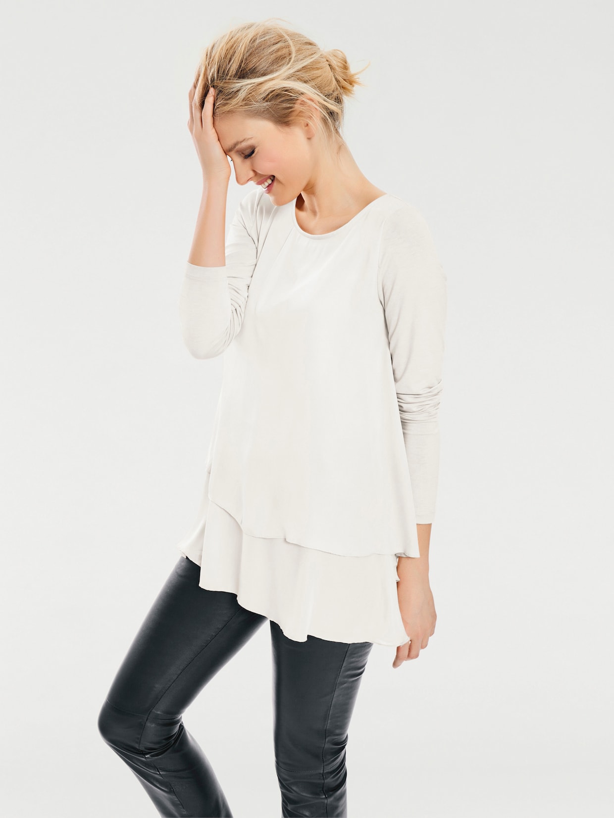 heine Langarmshirt - ecru
