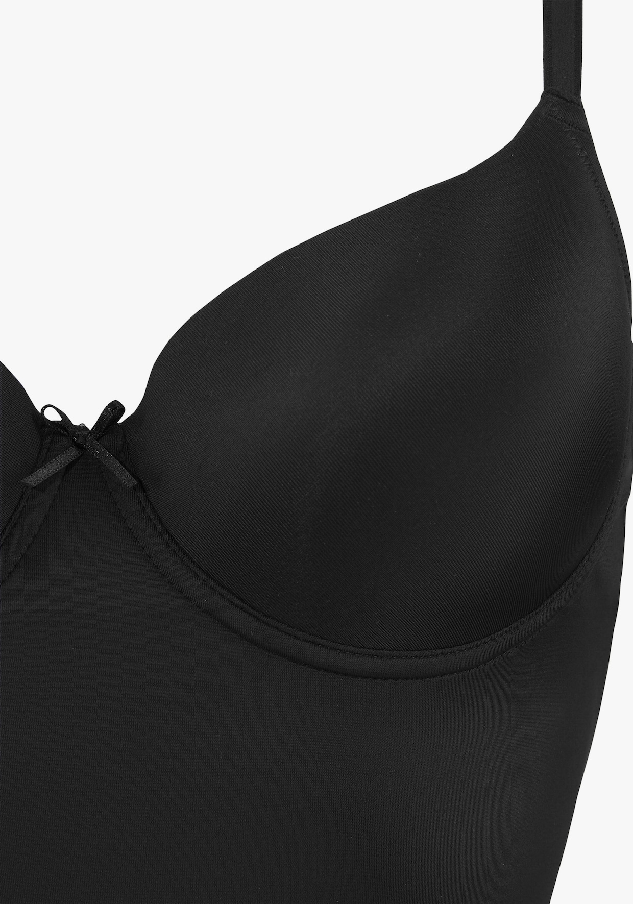 LASCANA Caraco avec soutien-gorge à coques intégré - noir