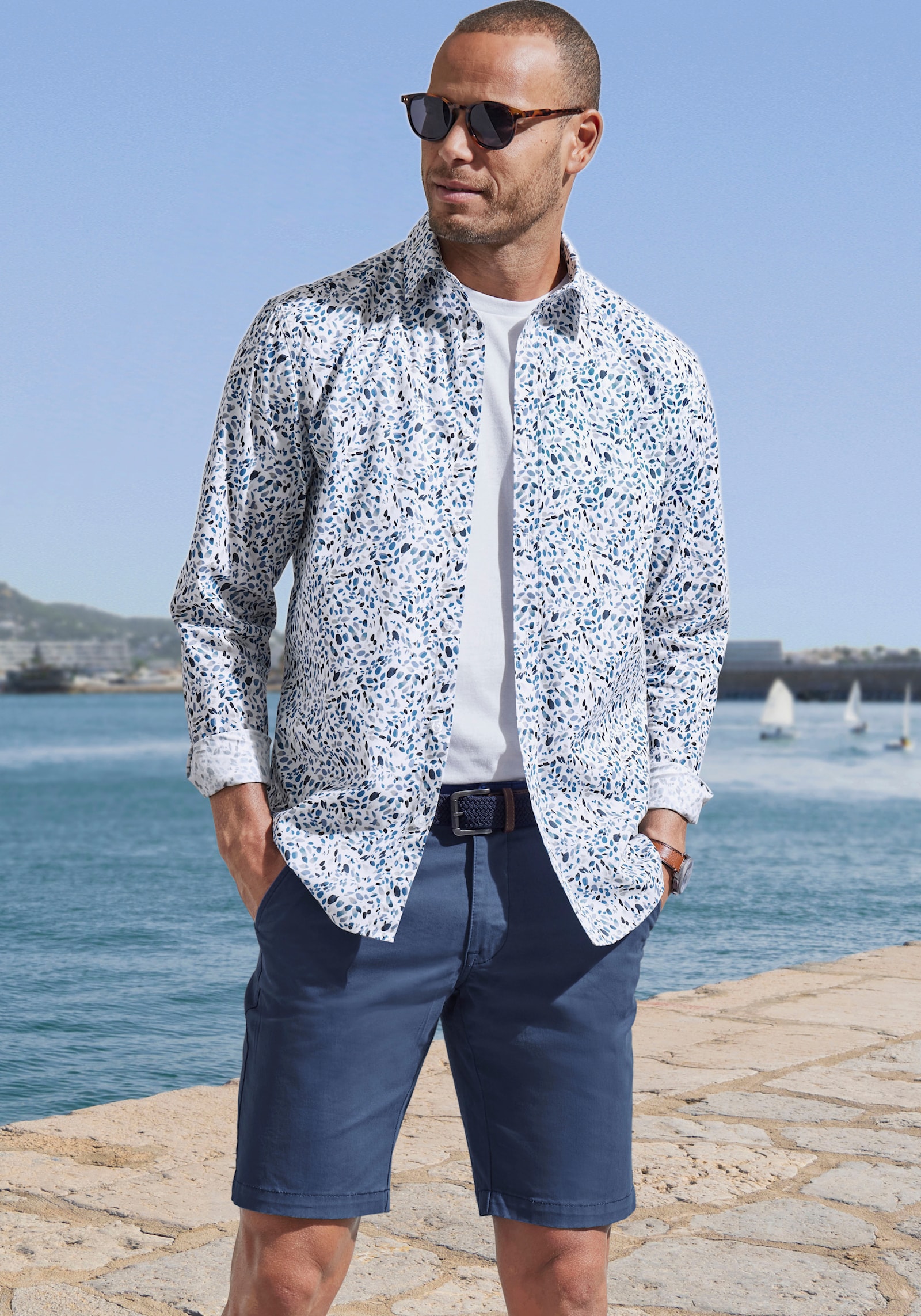 John Devin Chinoshorts - blau