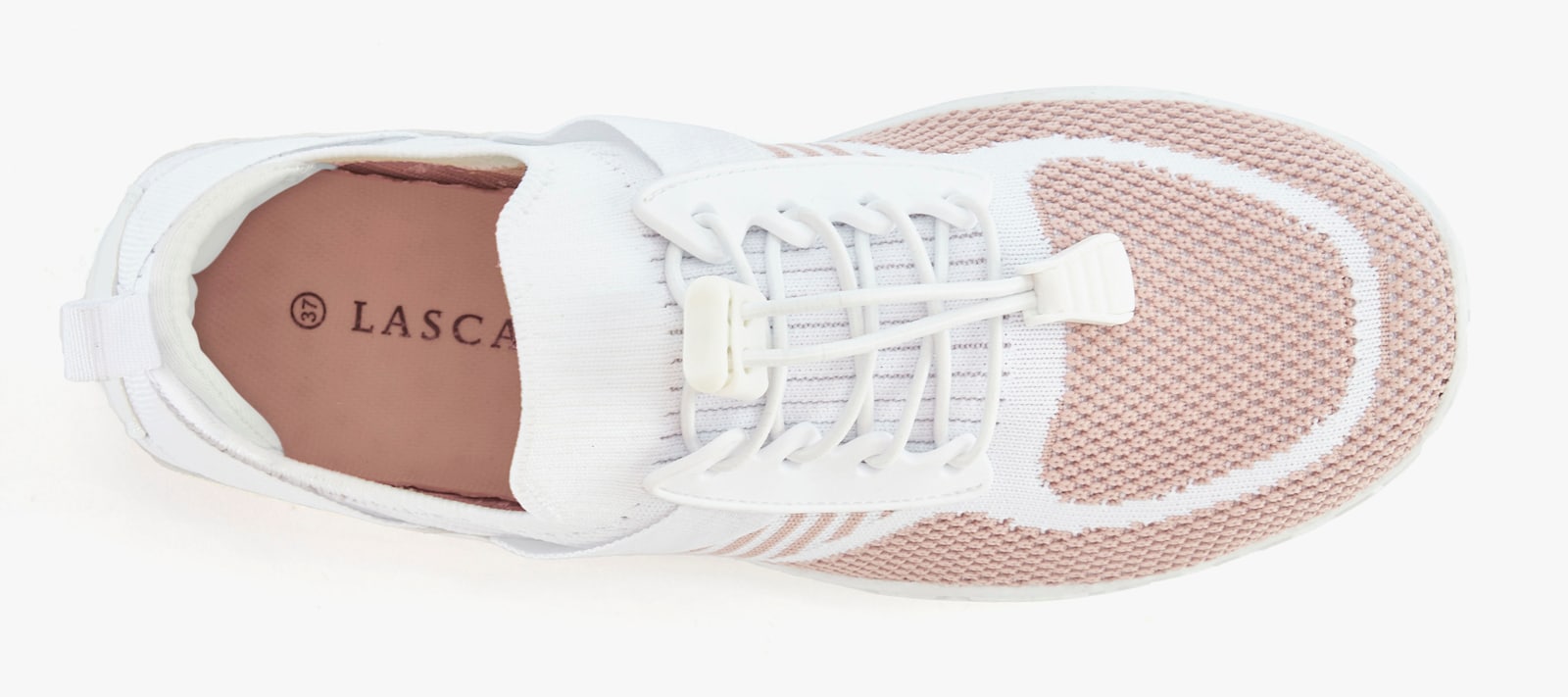 LASCANA Sneaker - weiß/rosé