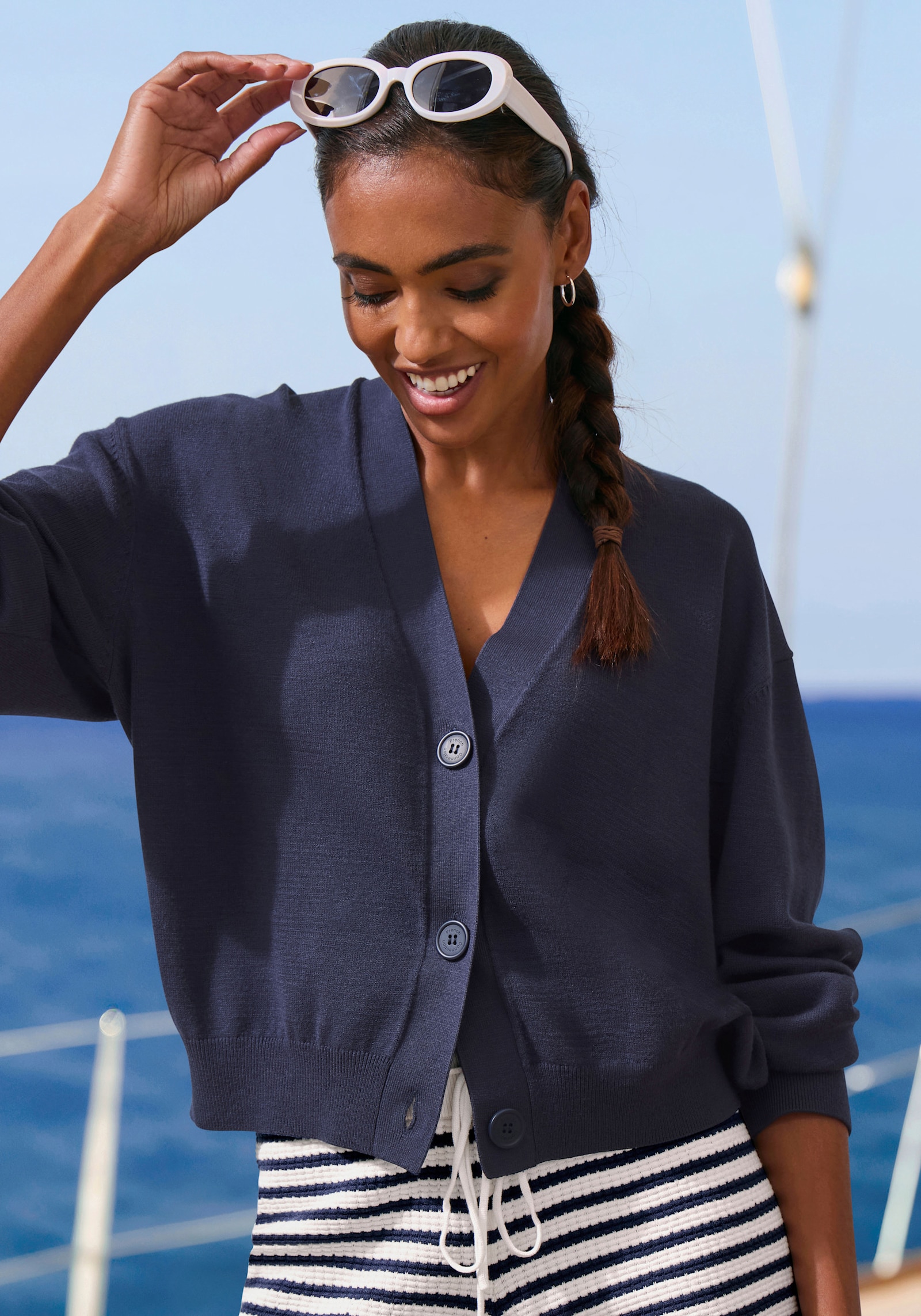 French Connection Sweater - marine