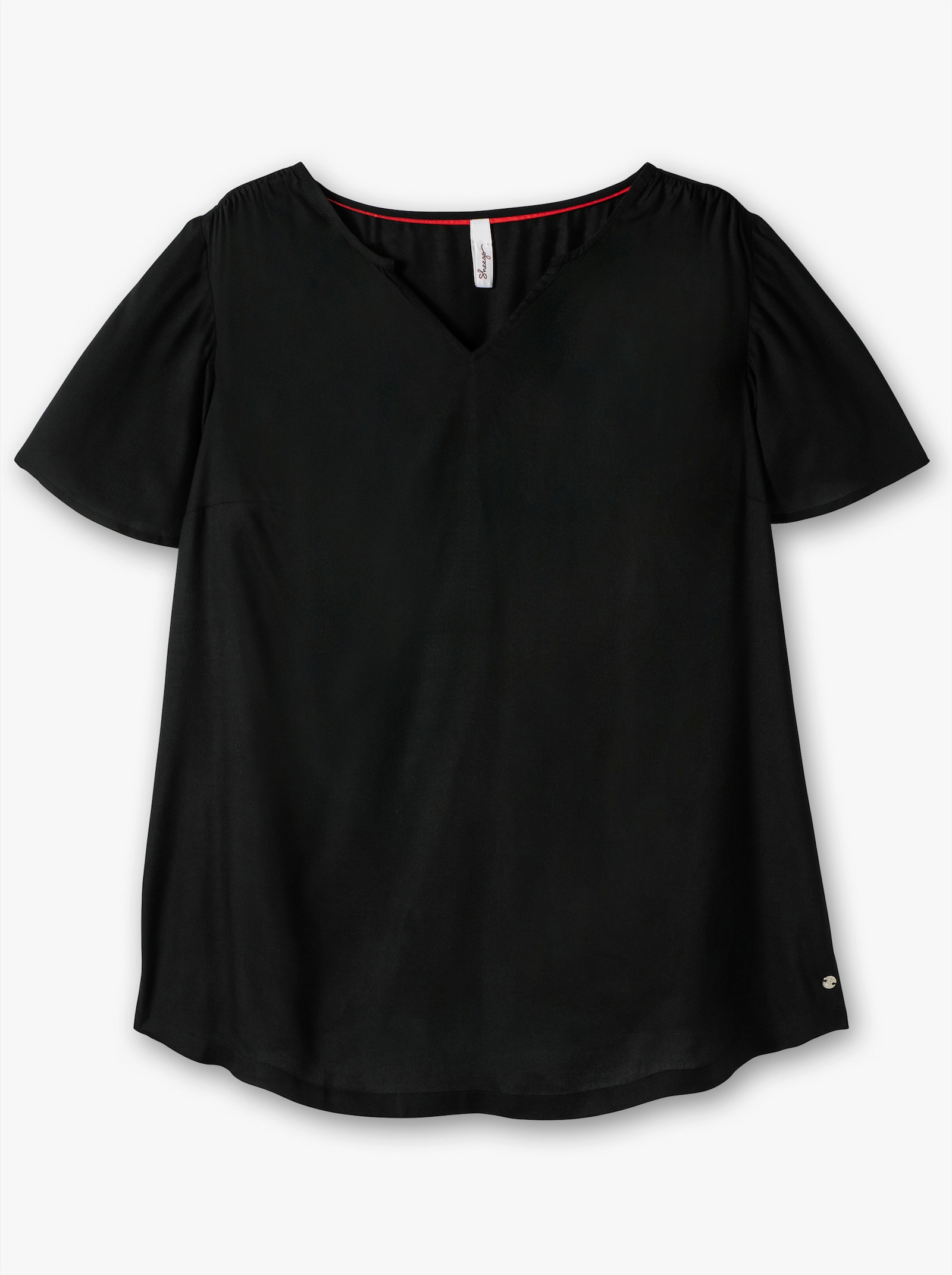 sheego Tuniek in lichte A-lijn - zwart