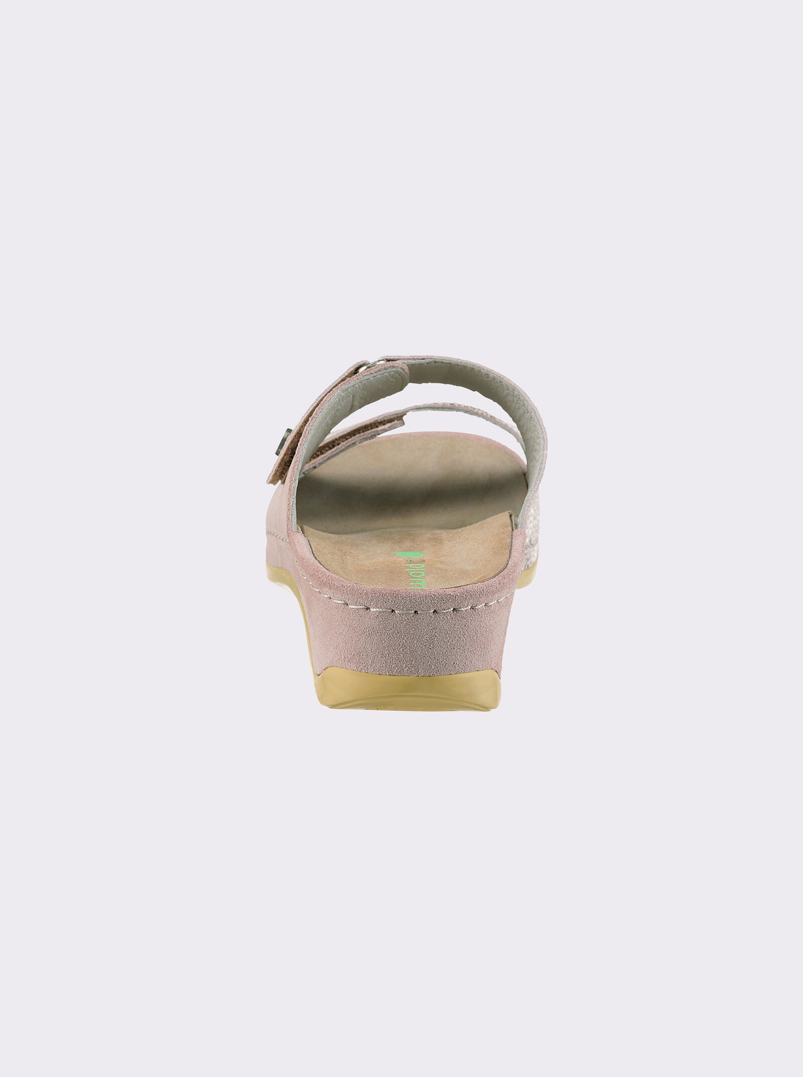 Waldläufer Pantolette aus Glatt- und Veloursleder - rosé