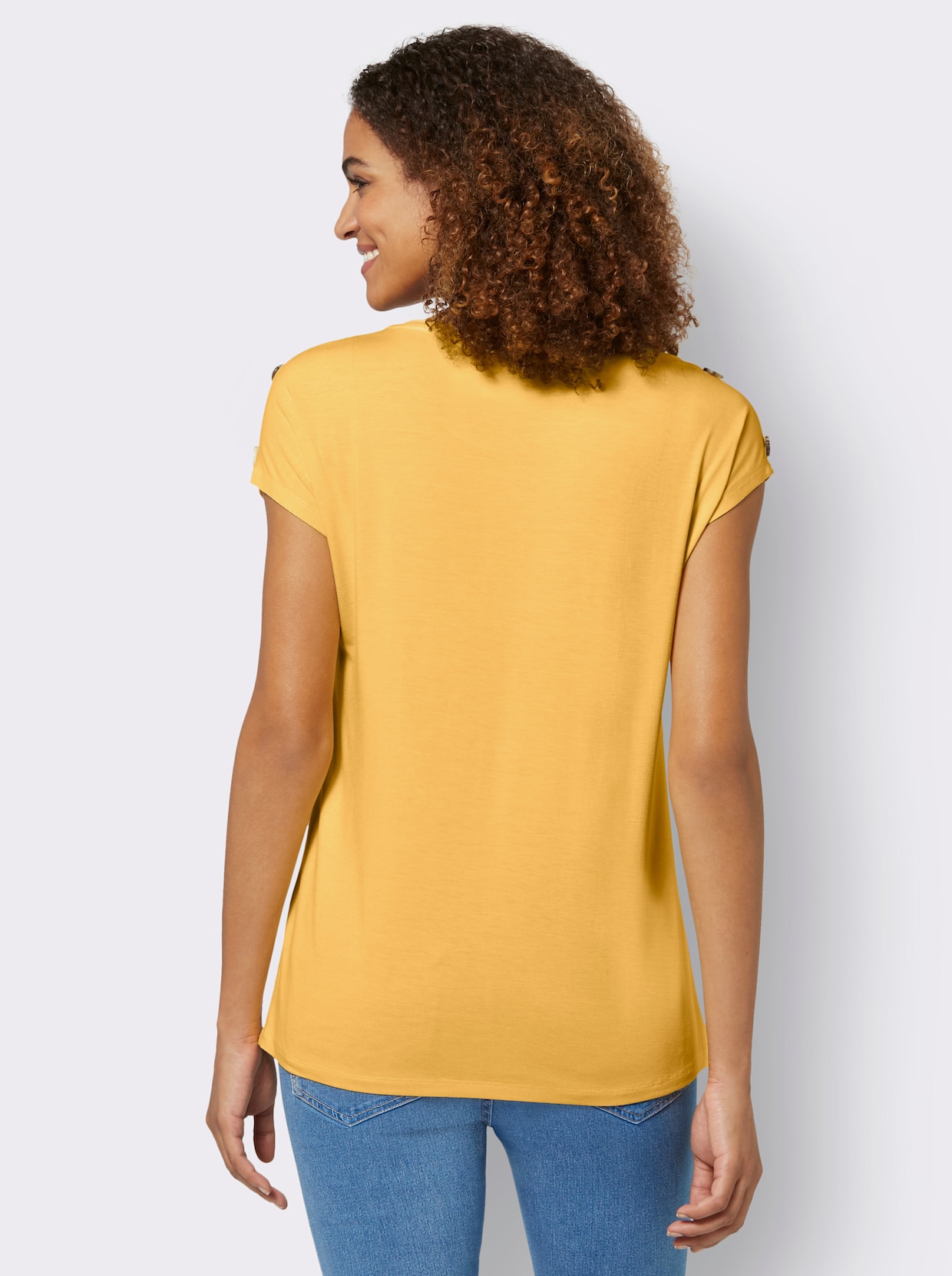 Kurzarmshirt - gelb