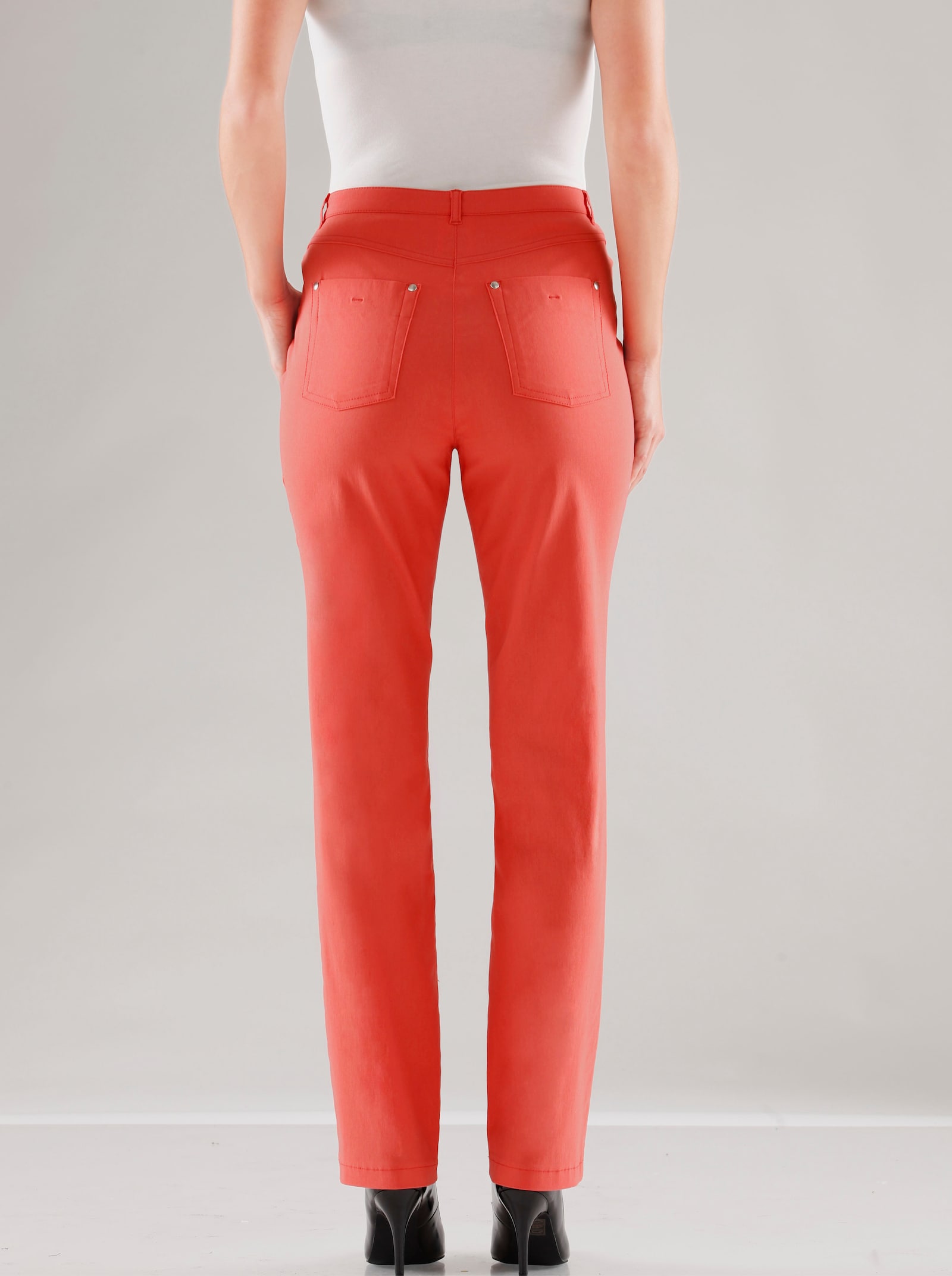 Stehmann Comfort line 5-Pocket-Hose in elastischer Qualität - hummerrot