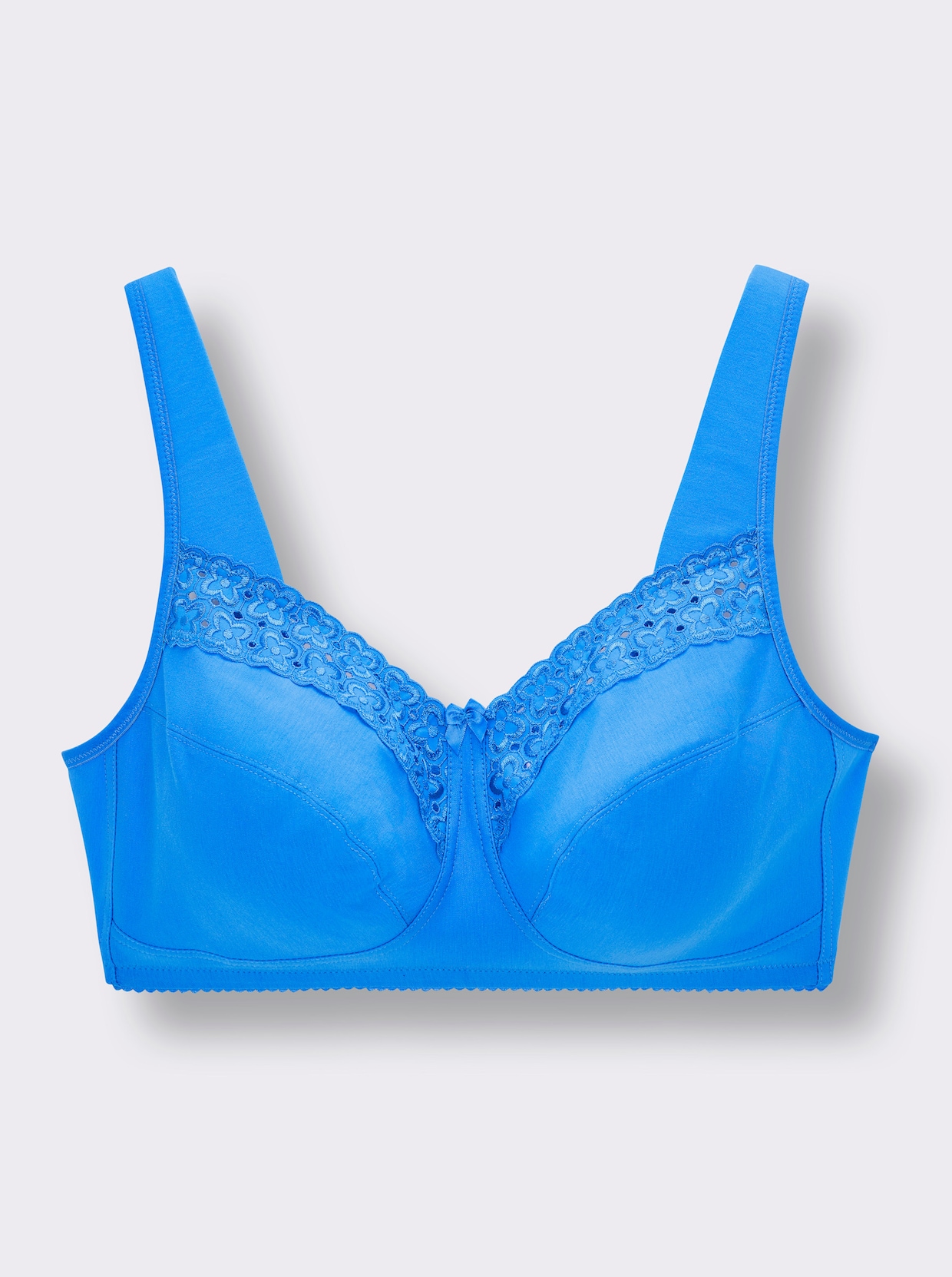 Miss Mary Entlastungs-BH ohne Bügel mit Spitzenstickerei - aqua