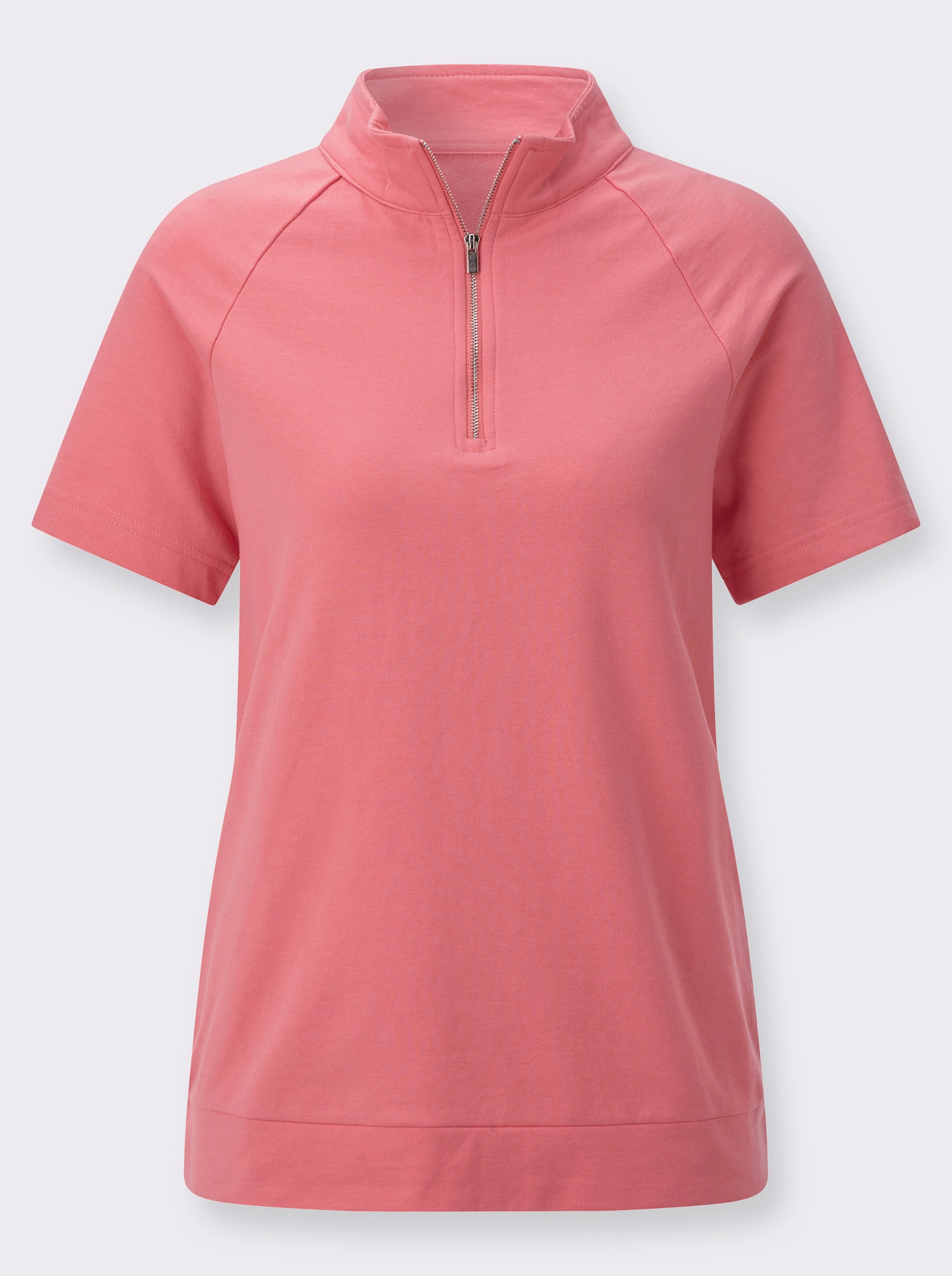 Sweatshirt mit überschnittenen Schultern - flamingo
