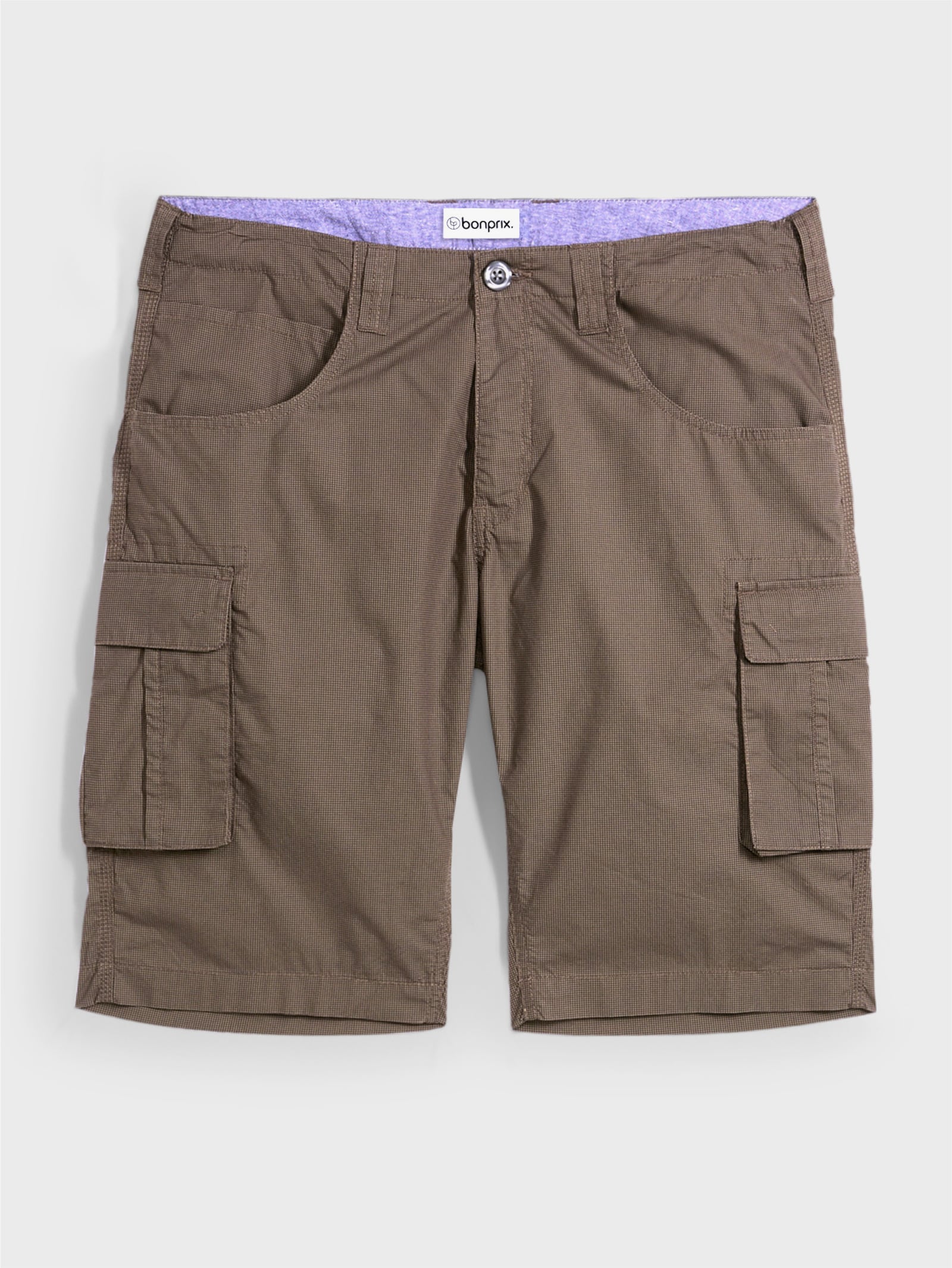 Bermudas mit insgesamt 6 Taschen - schoko-schlamm-gemustert