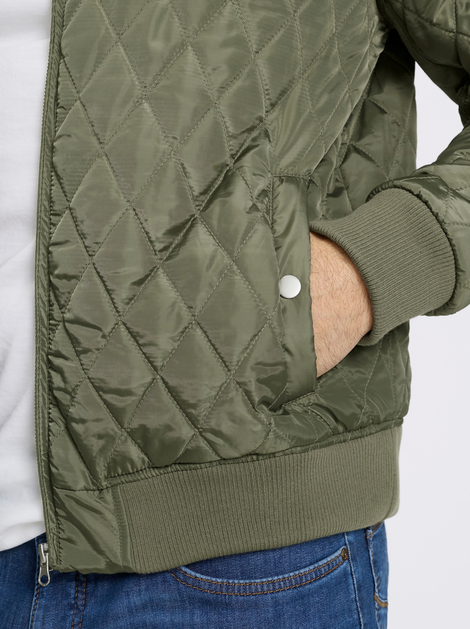 Marco Donati Steppjacke mit Rautensteppung - khaki