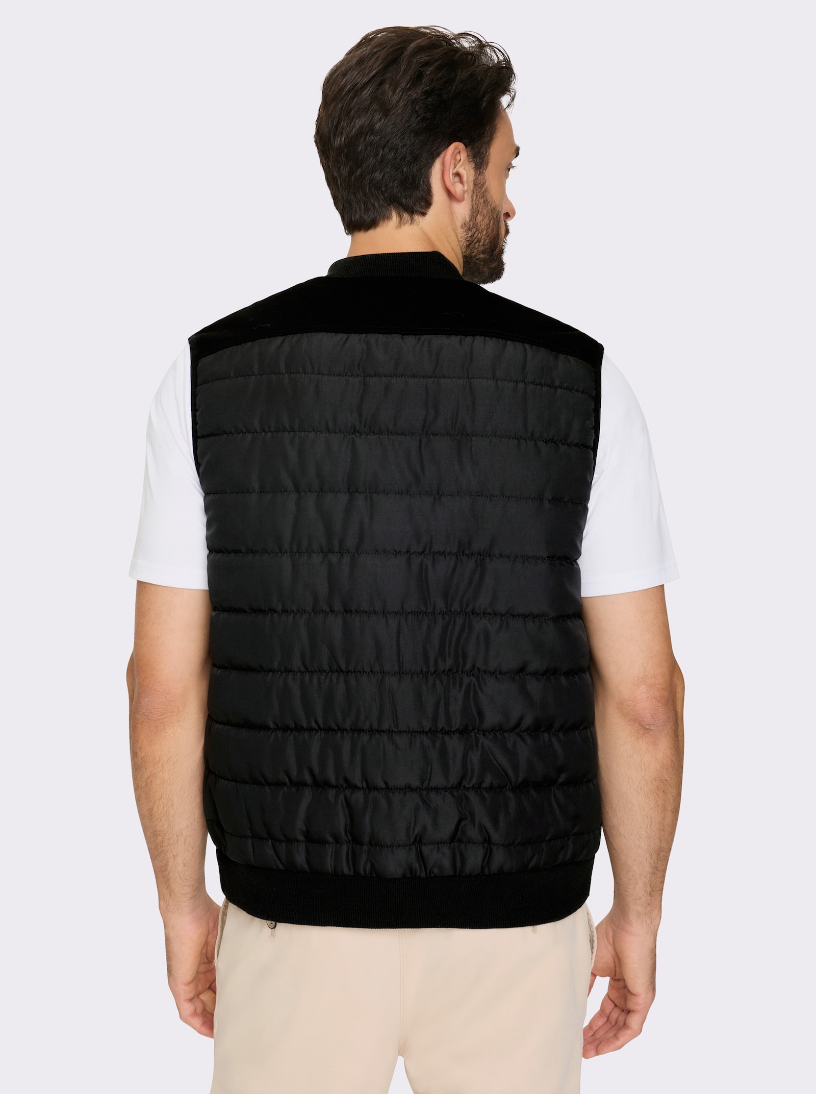 Marco Donati Steppweste mit Stehkragen, pflegeleicht - schwarz