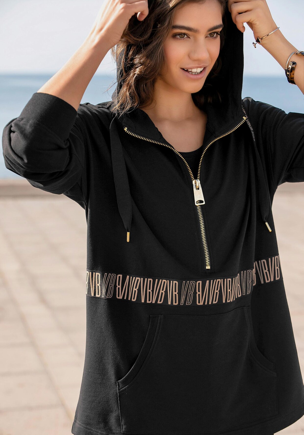 Venice Beach sweatshirt à capuche - noir