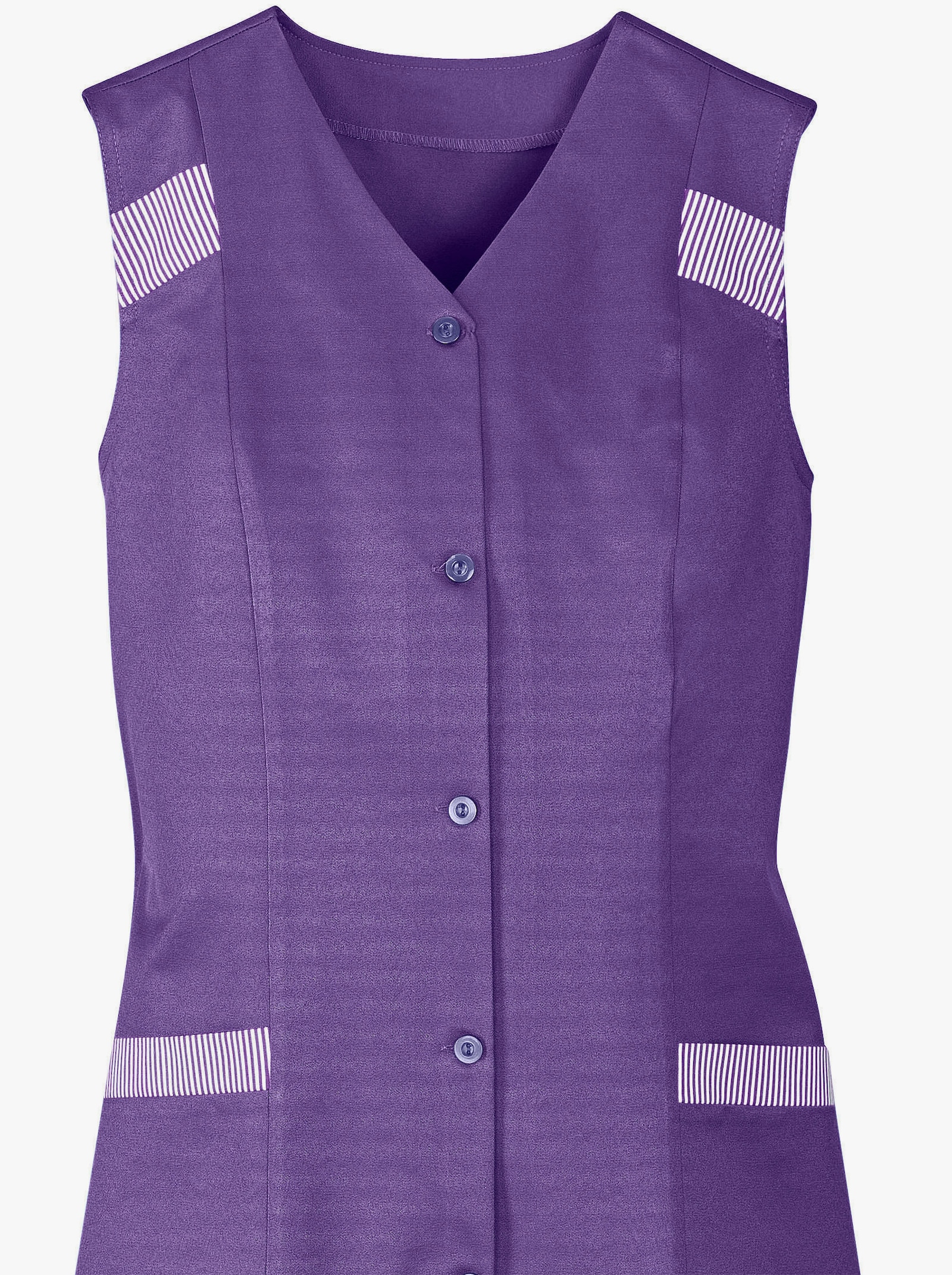 Schort met opgestikte zakken - paars