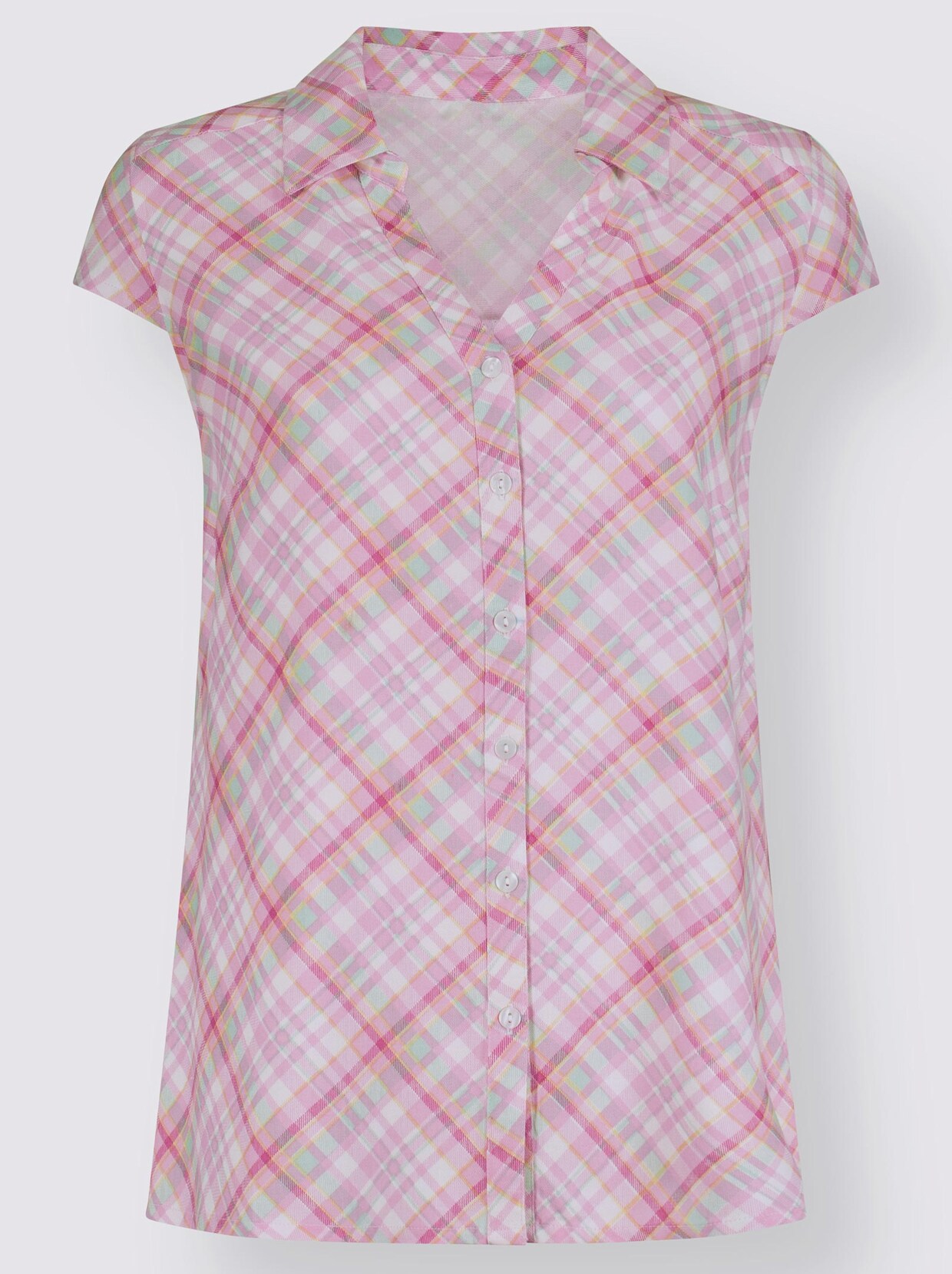Geruite blouse - roze geruit
