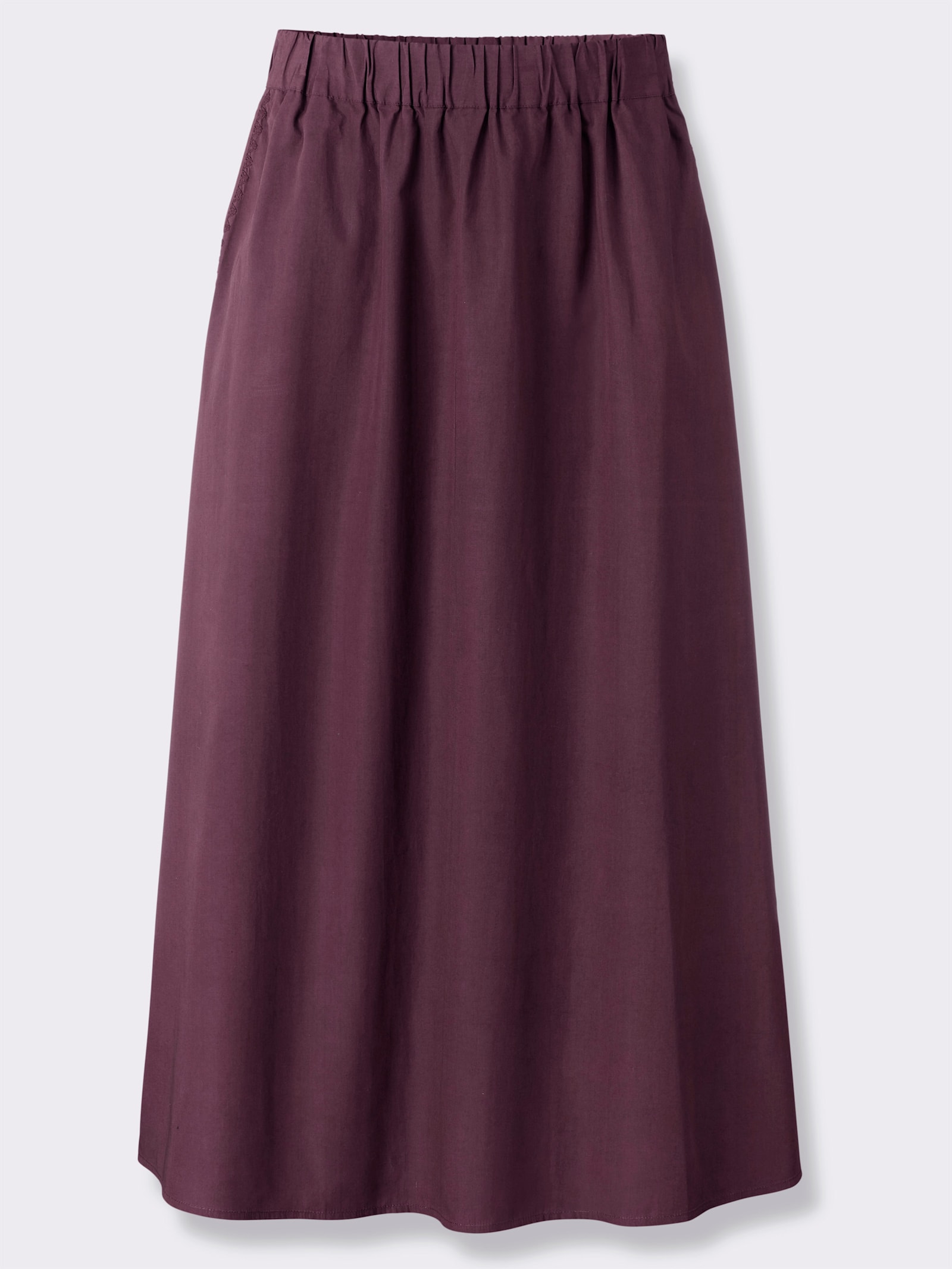 heine A-Linien-Rock mit Dehnbund - burgund