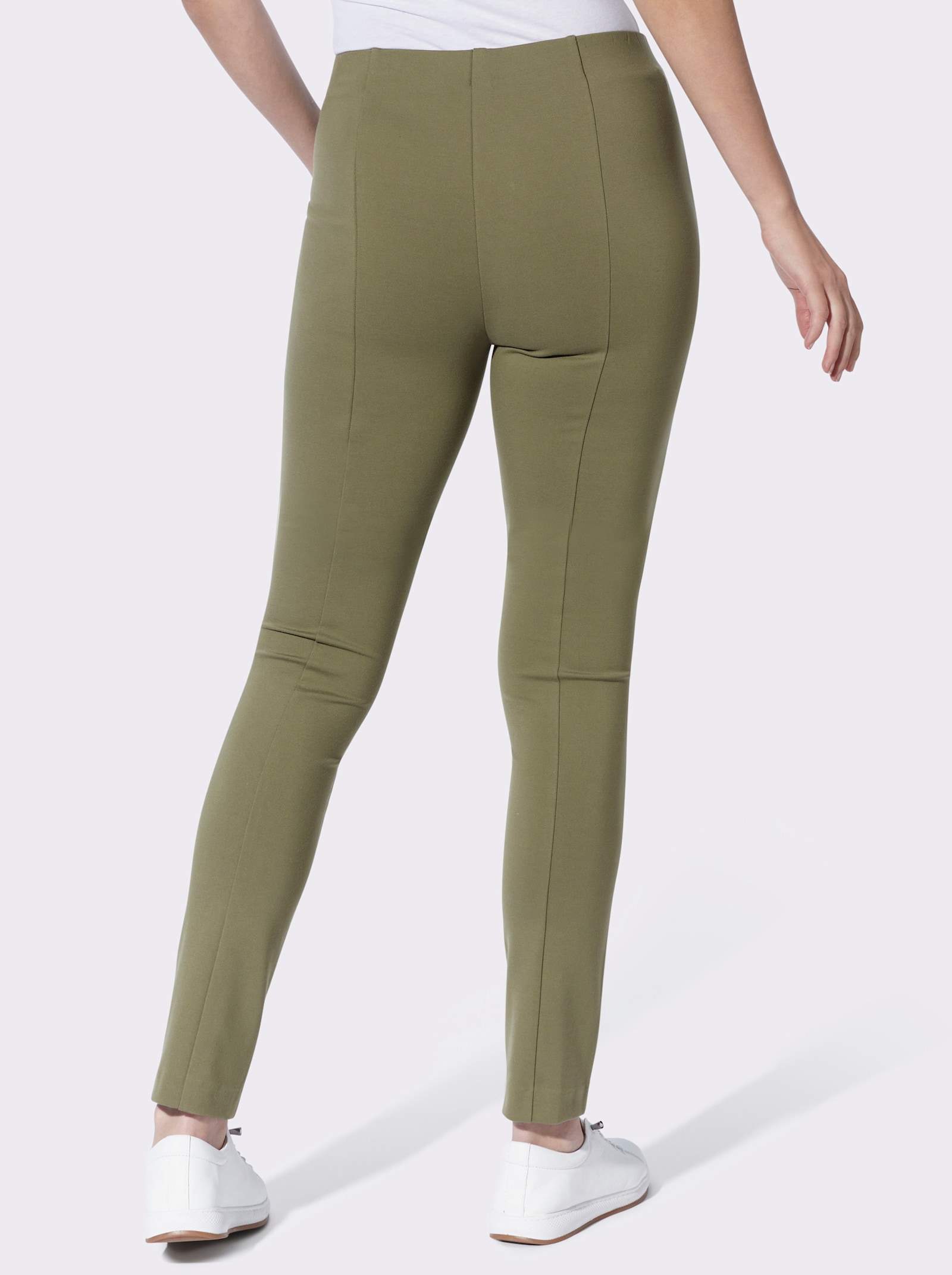 heine Jerseyhose mit Dehnbund - khaki