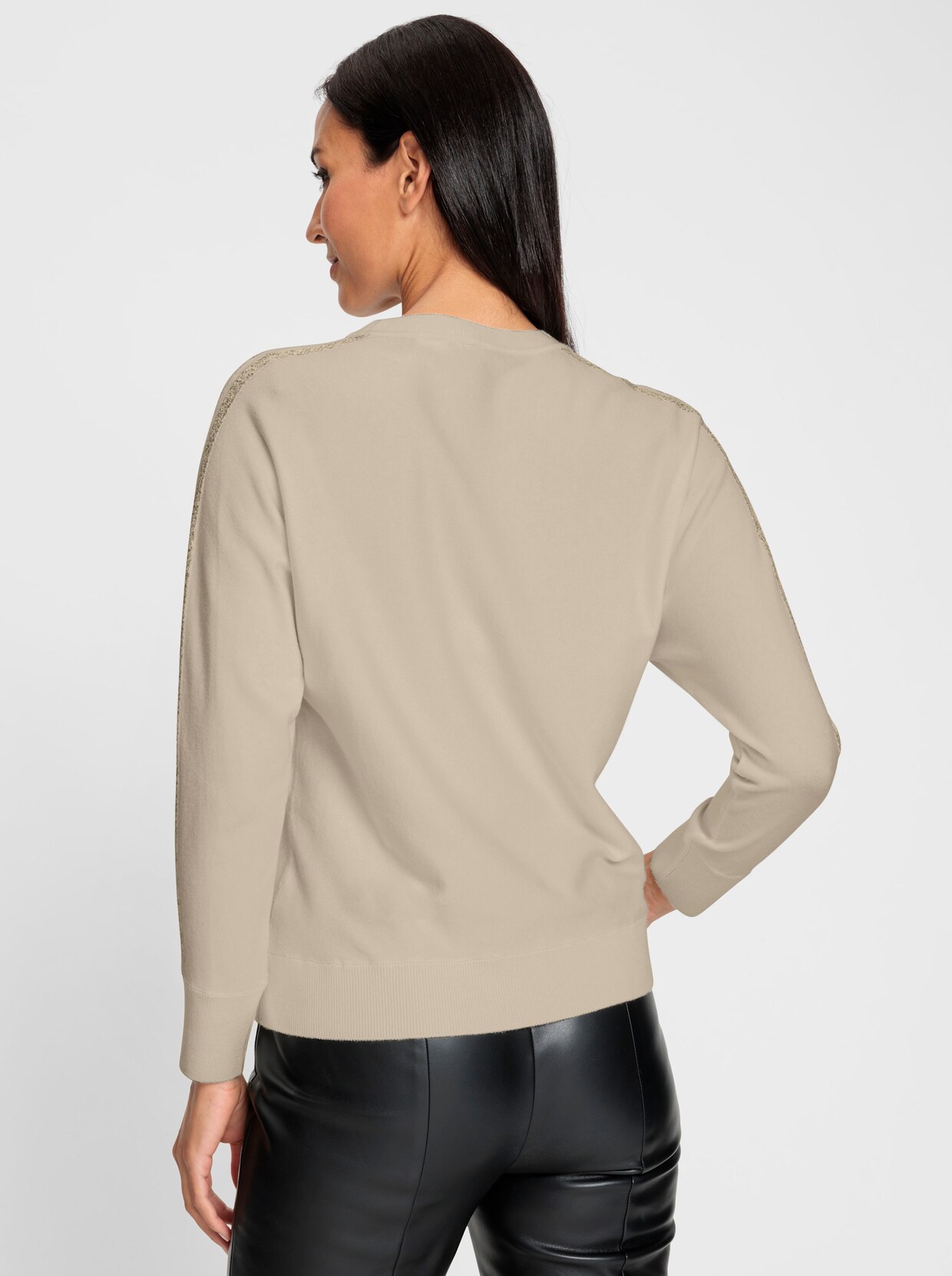 heine Langarm-Pullover - sand