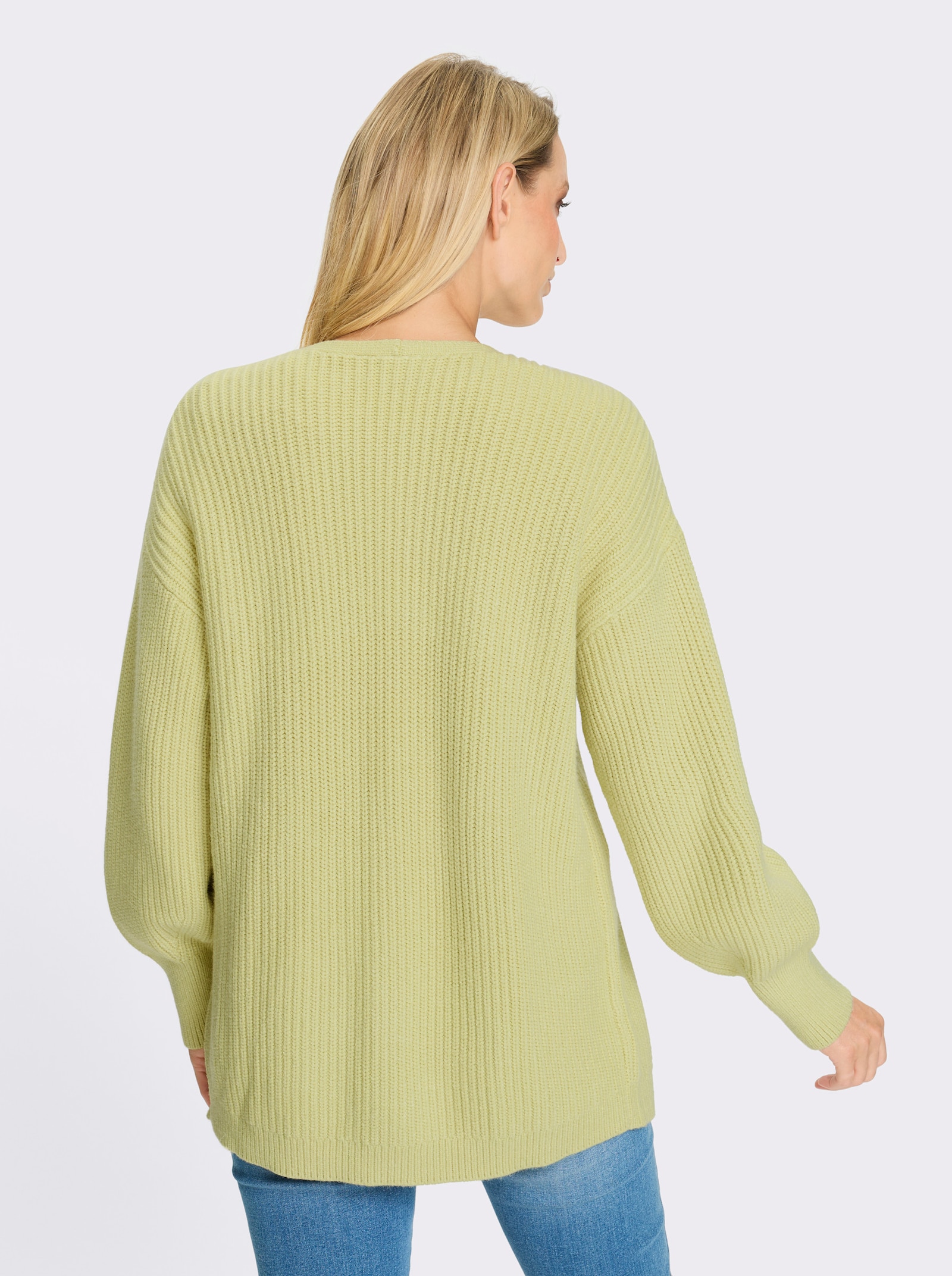 heine Vest in riblook - pistache