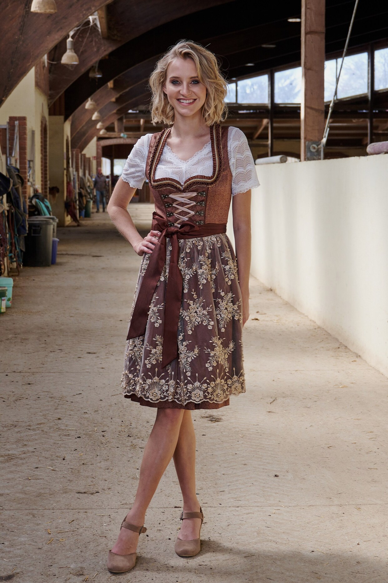 Krüger Madl Dirndl - braun