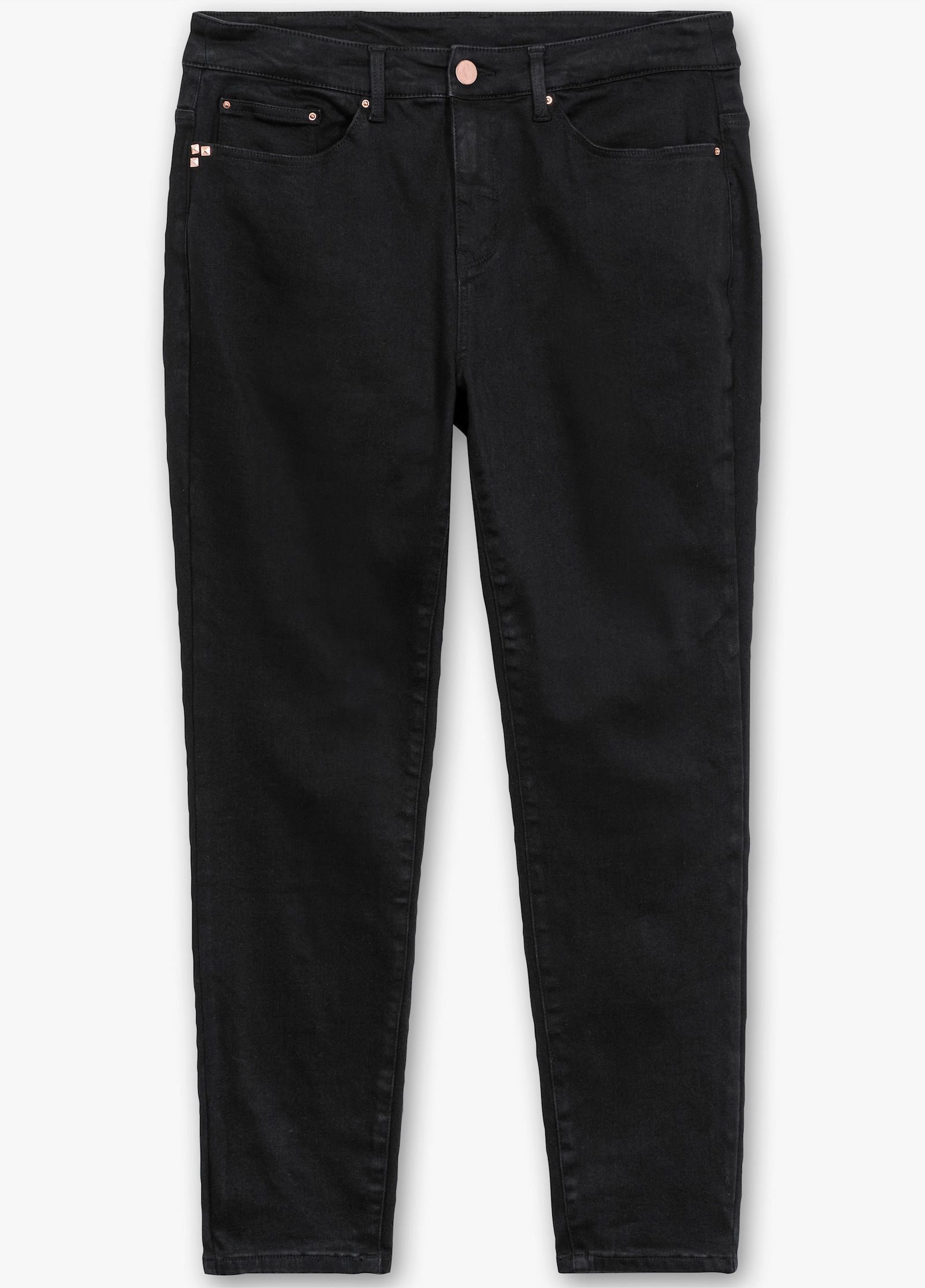 sheego Skinny jeans met bodyforming-effect - black denim