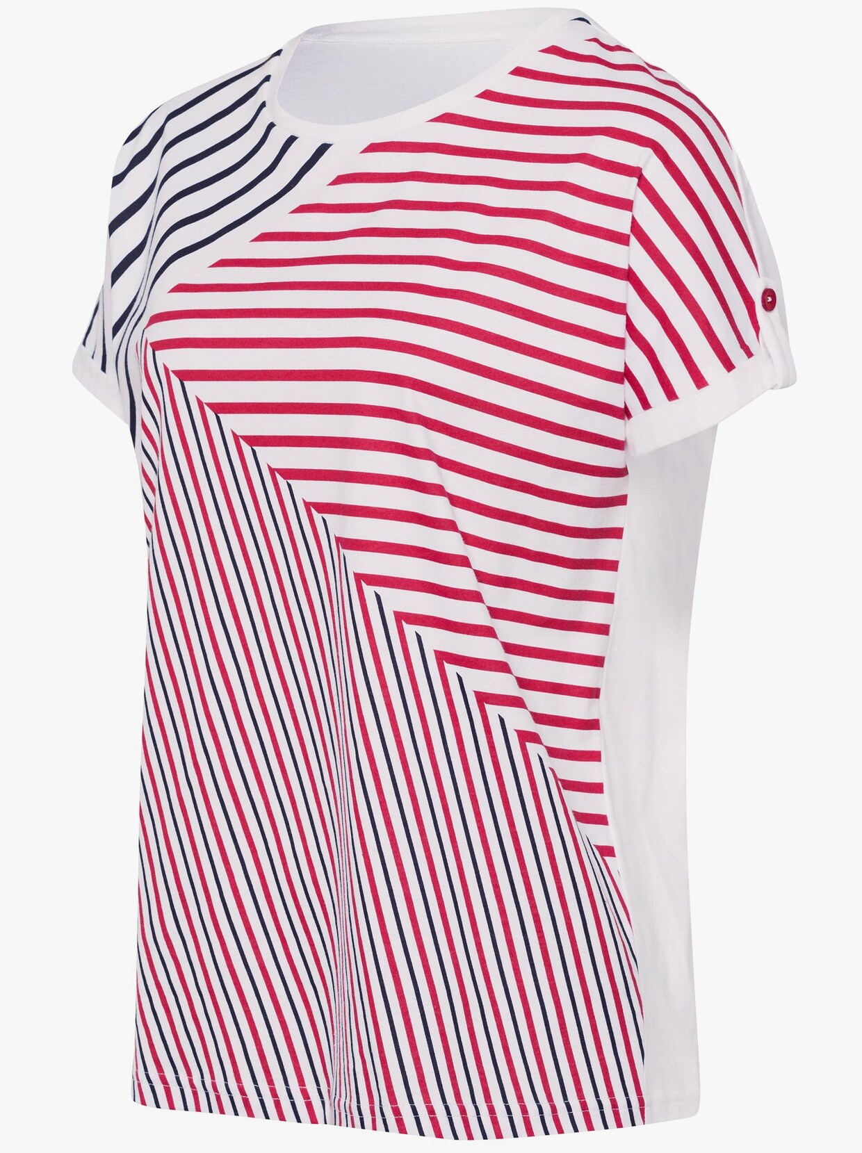 Shirt met korte mouwen - rood/marine geprint
