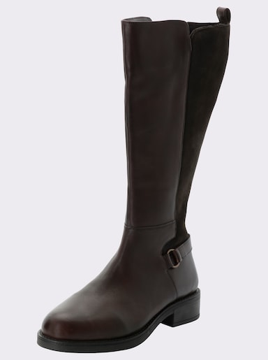 sheego Weitschaftstiefel in 2 Schaftweiten - schoko