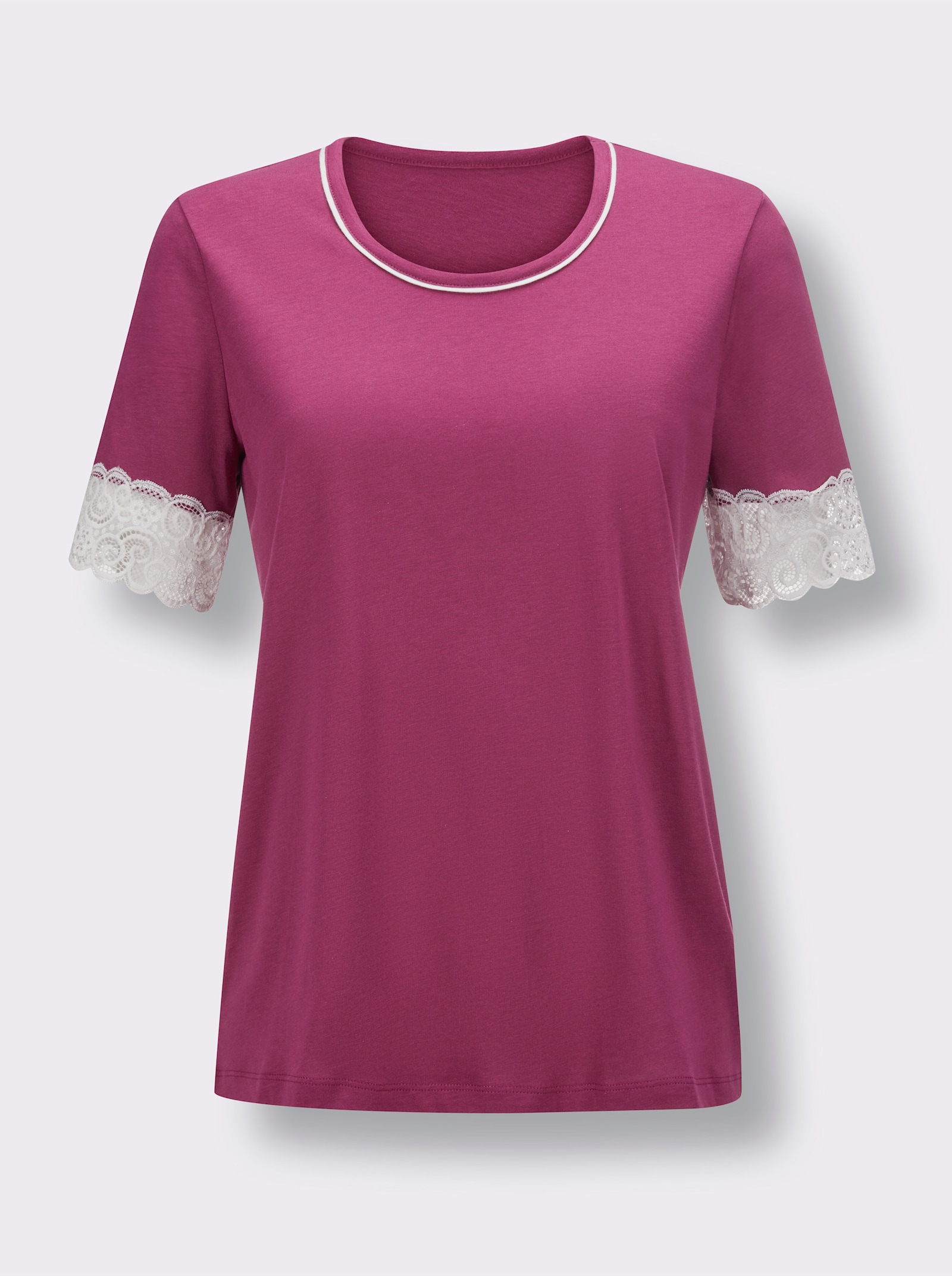 wäschepur Pyjama-Shirt - malve