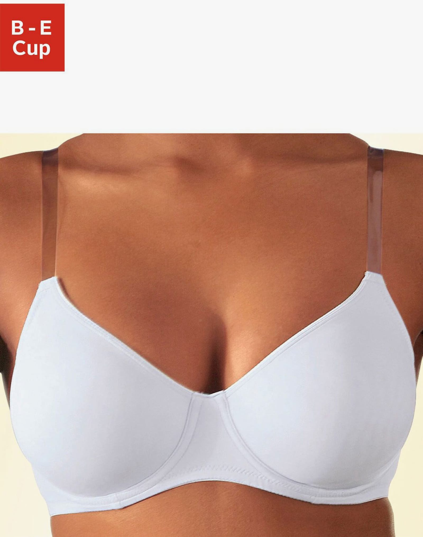 Nuance T-Shirt-BH - weiß