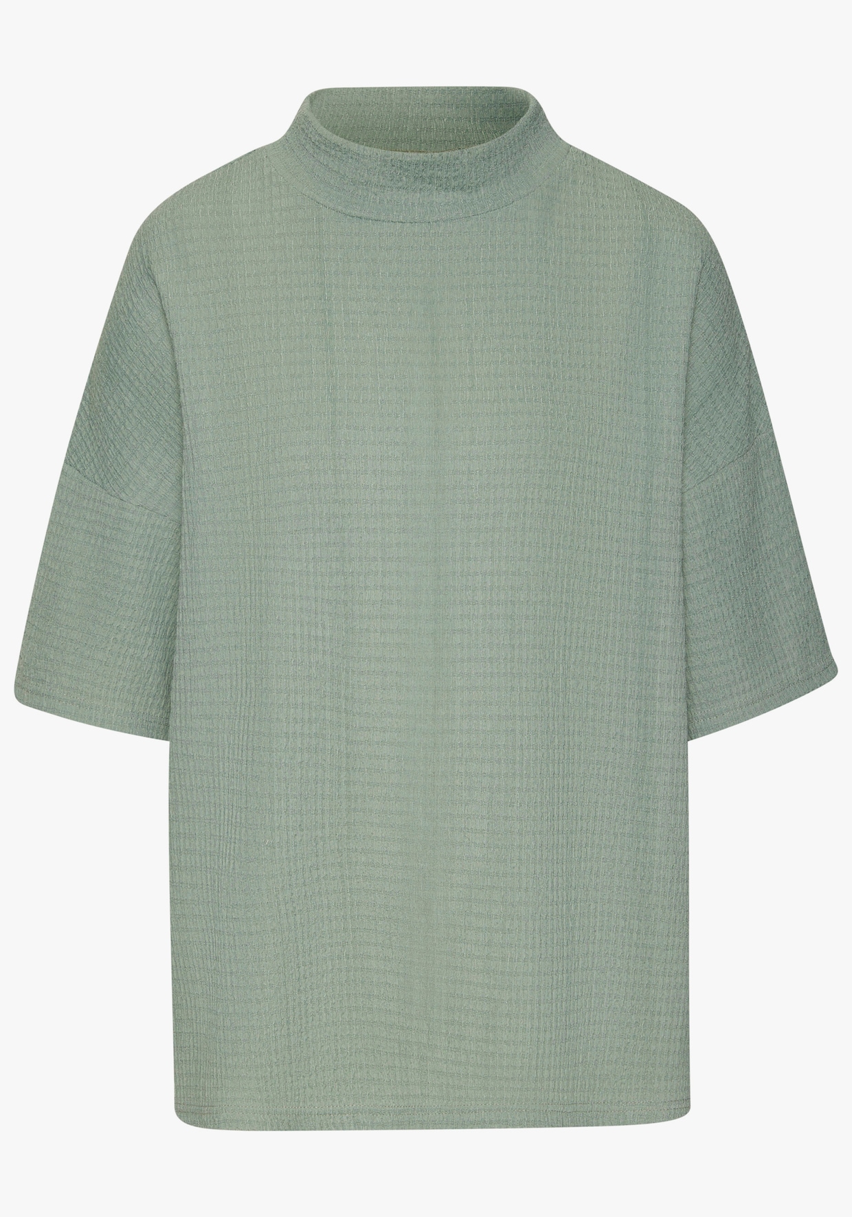 LASCANA Kurzarmshirt - graugrün, lindgrün