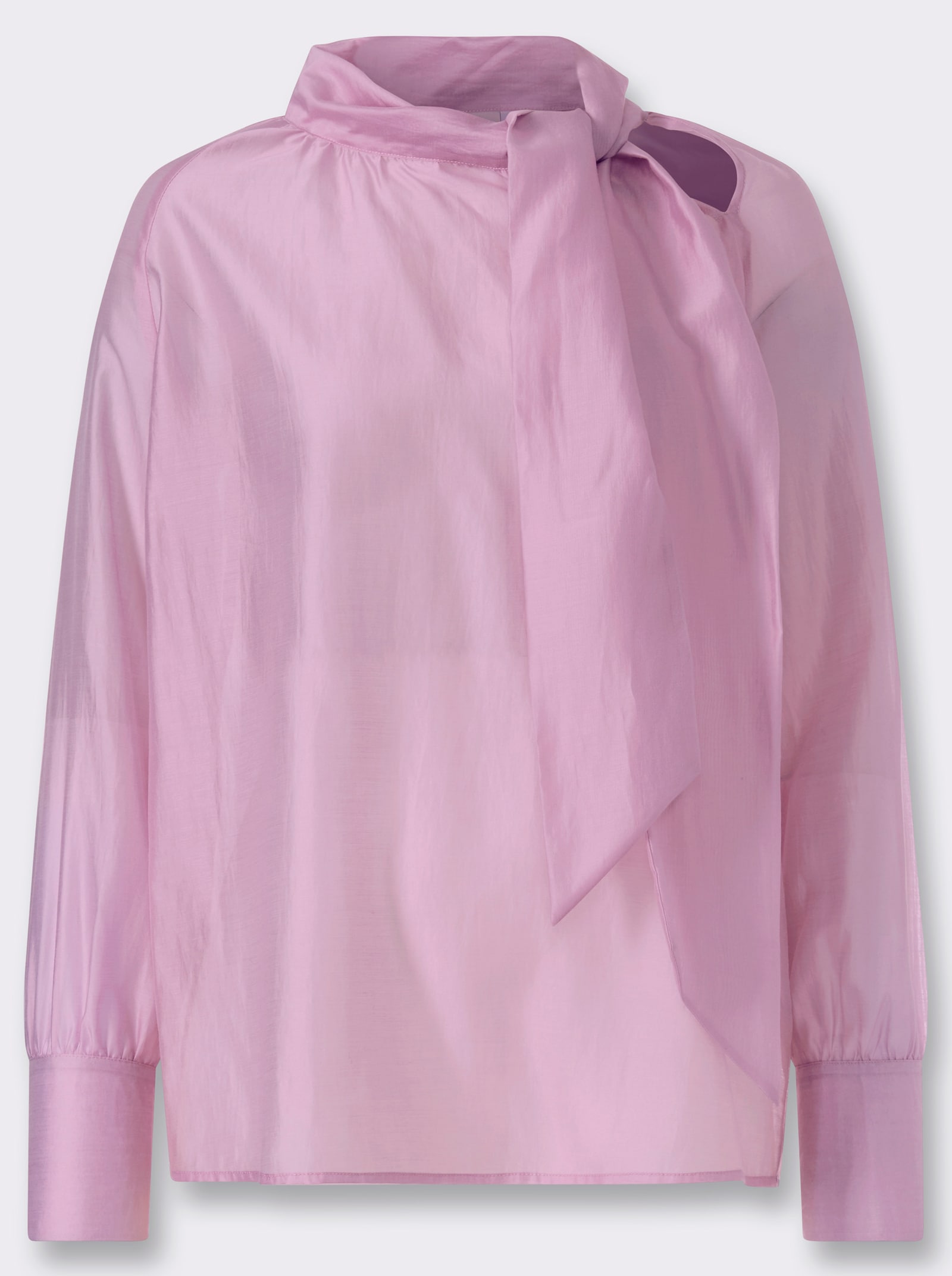 heine Schluppenbluse im Lyocell-Mix - rosé