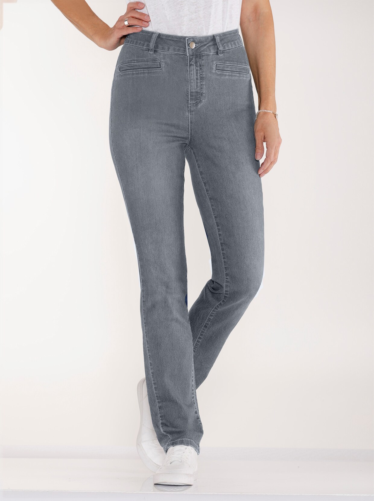 Džíny - šedá-denim