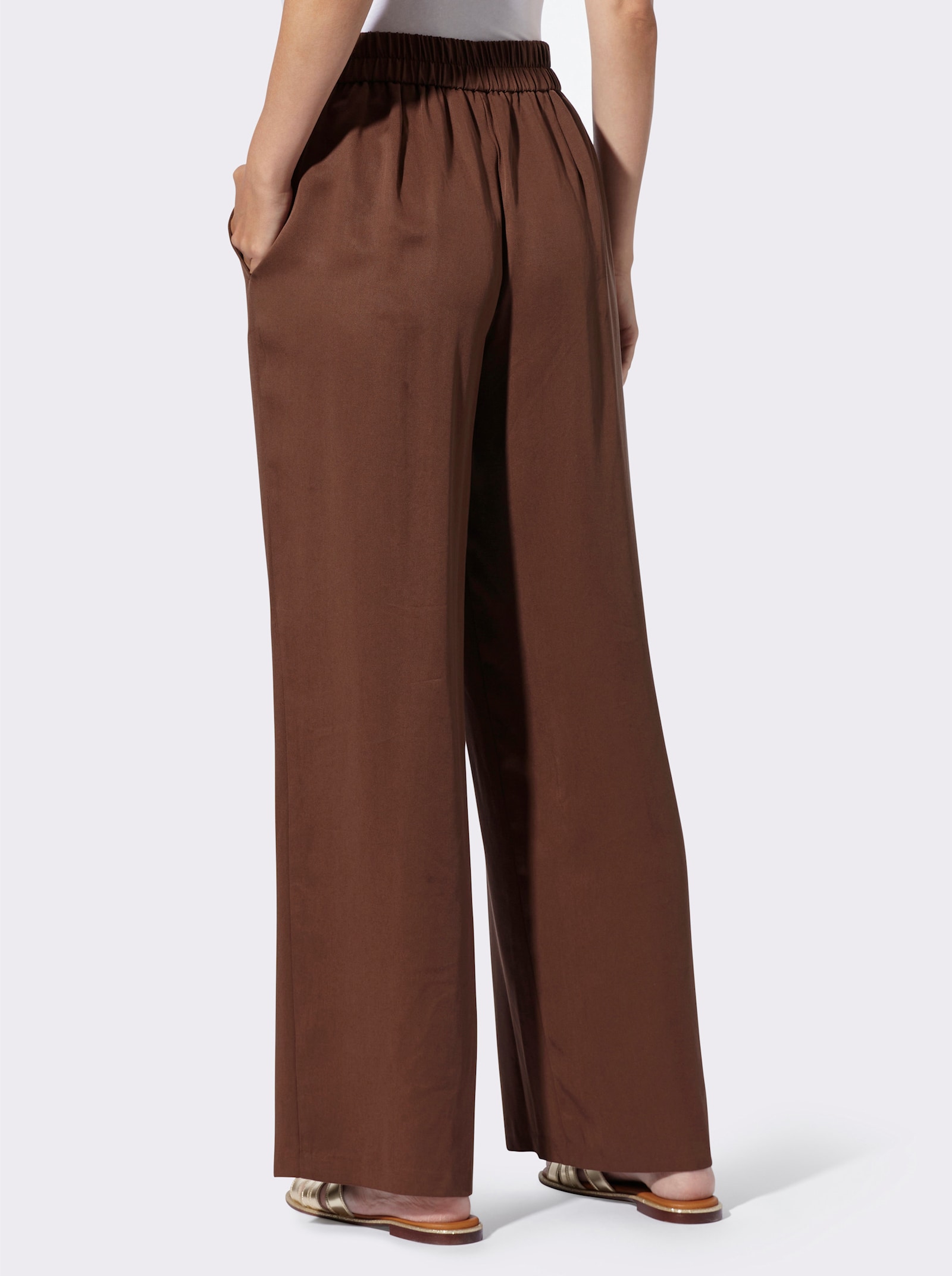 heine Schlupfhose mit weitem Bein - schoko