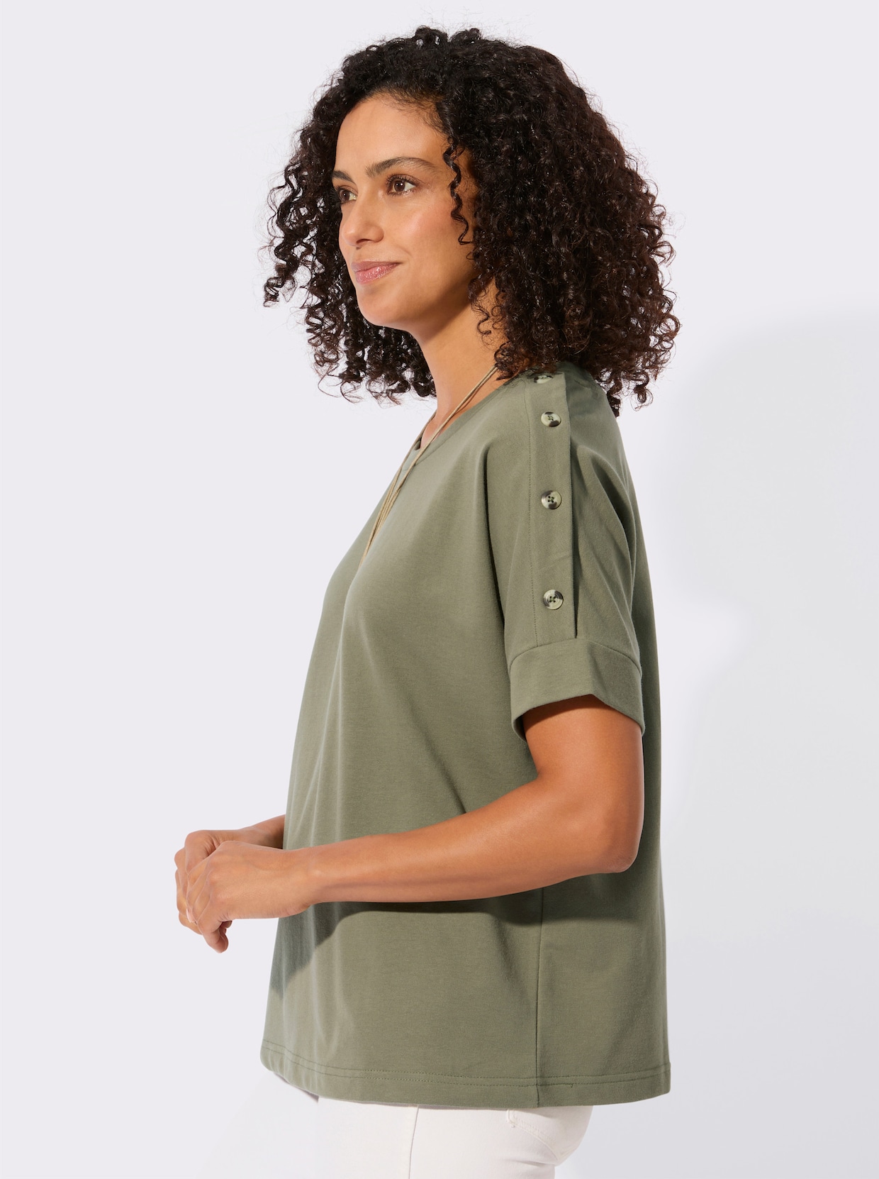 Sweatshirt - khaki