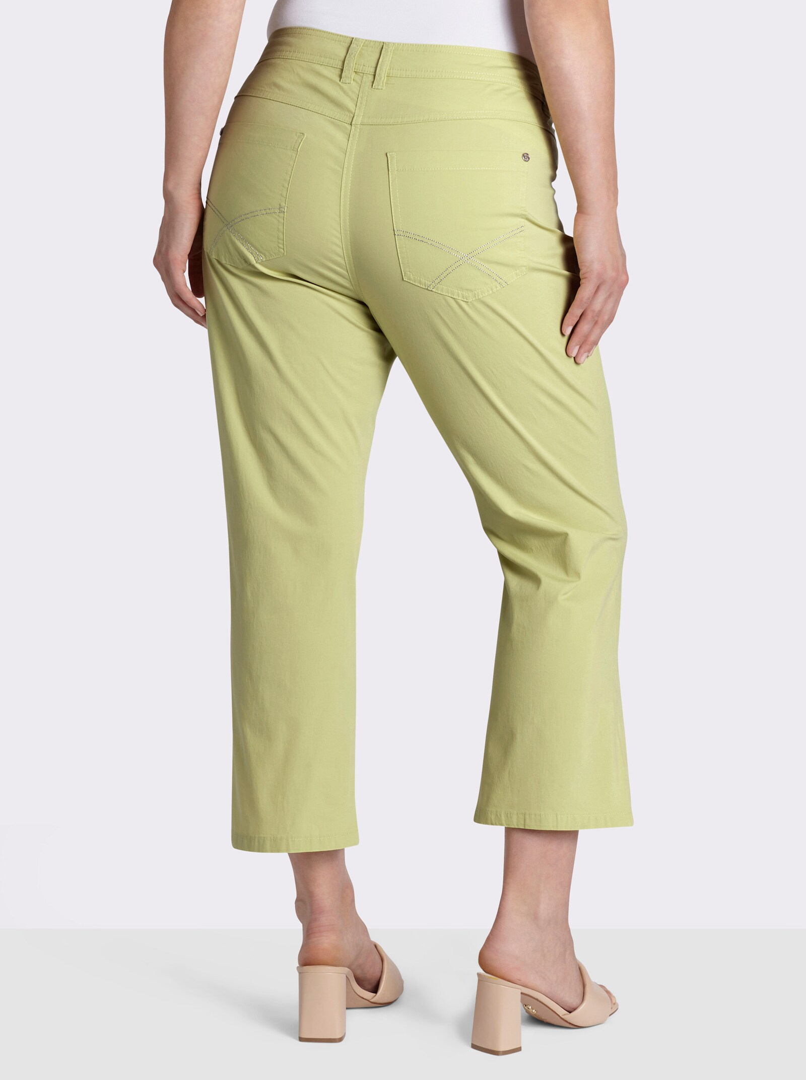 sheego 7/8-Hose in leichter Bootcut-Form - pistazie