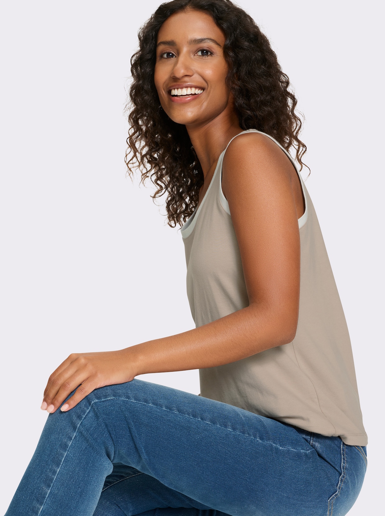 heine Shirttop - sesam-ecru