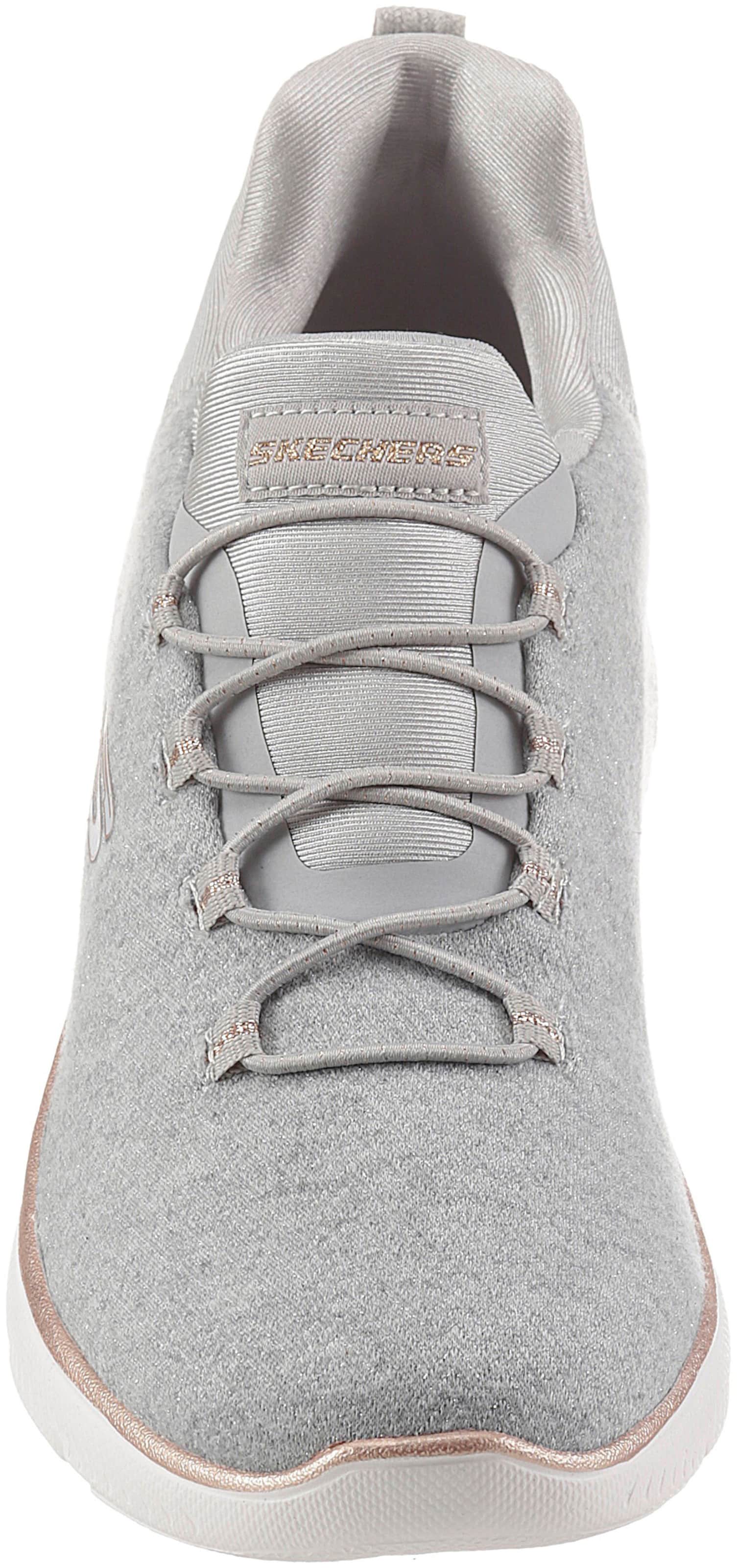 SL grau günstig Kaufen-Slip-On Sneaker in grau-meliert von Skechers. Slip-On Sneaker in grau-meliert von Skechers <![CDATA[Slipper, Skechers, Textil-Synthetik kombiniert]]>. 